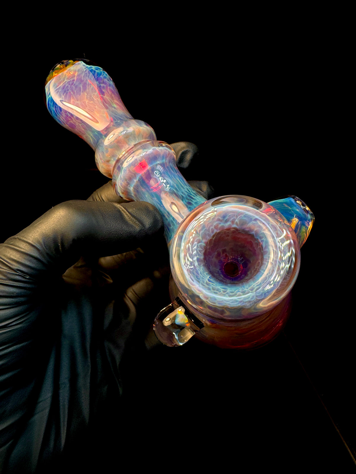 Amber purple opal hammer