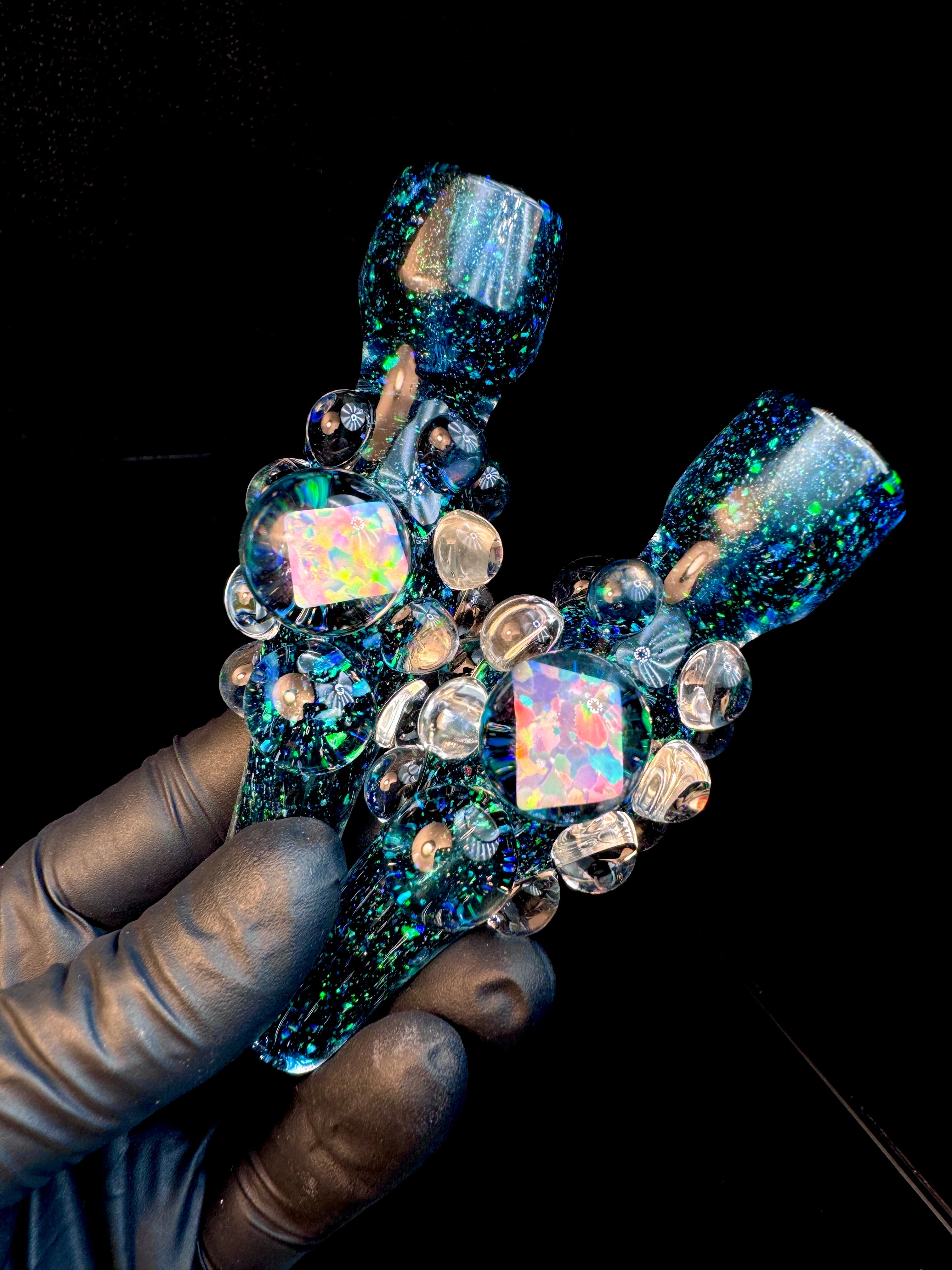 Green Cropal opal Chillum