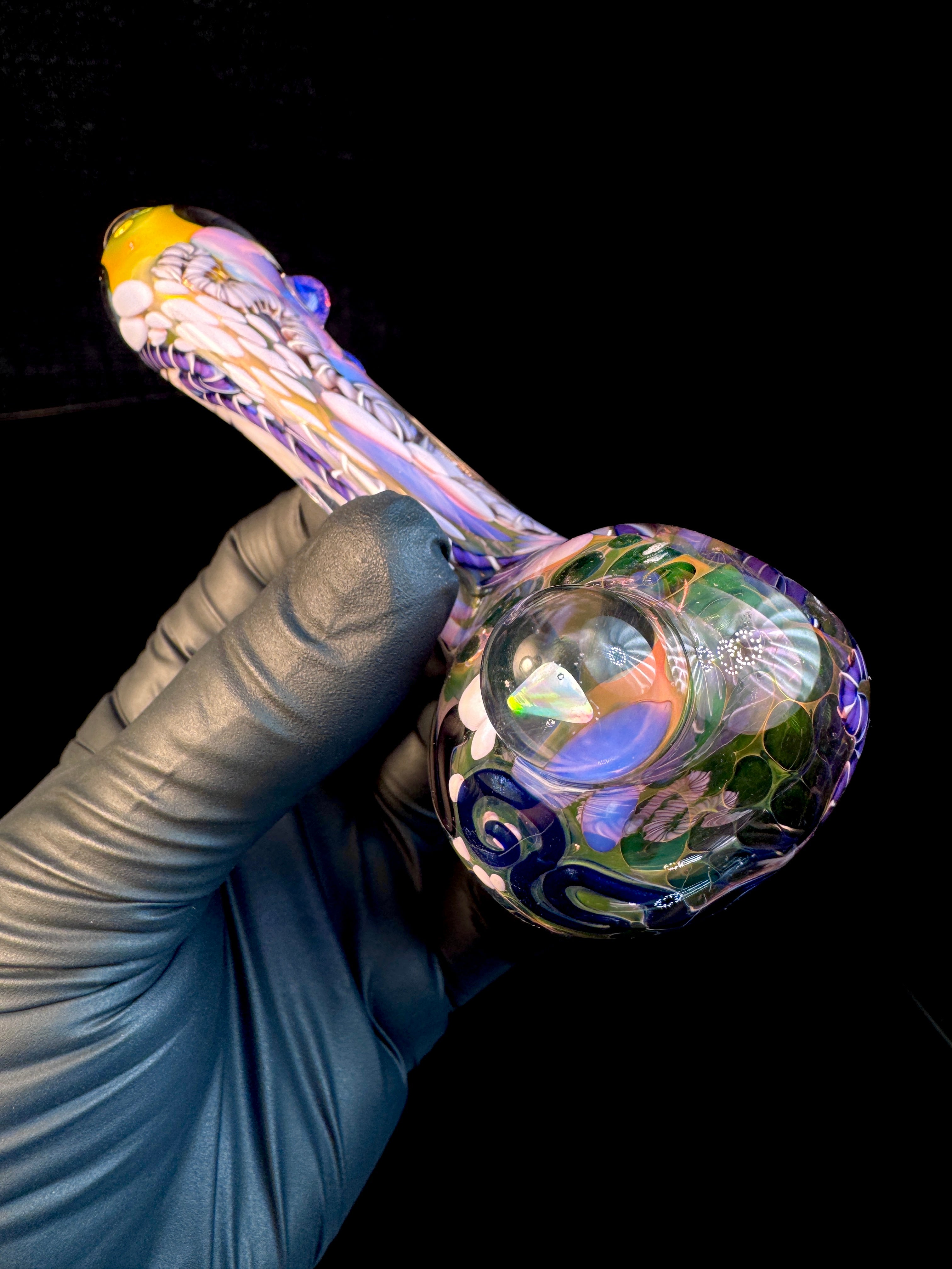 Pink slyme Premo Fume Cane Spoon