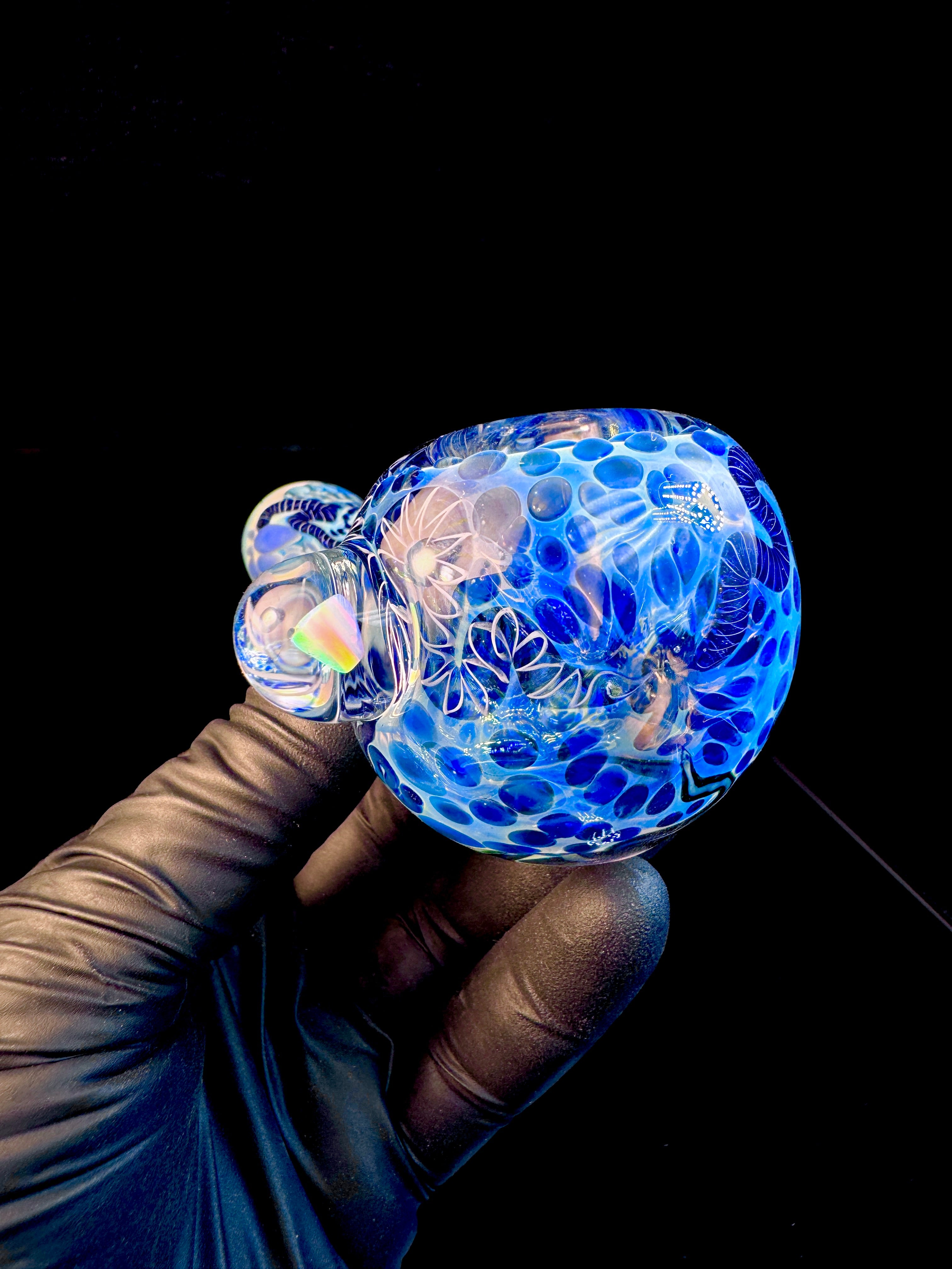 Silver Cane fume opal spoon