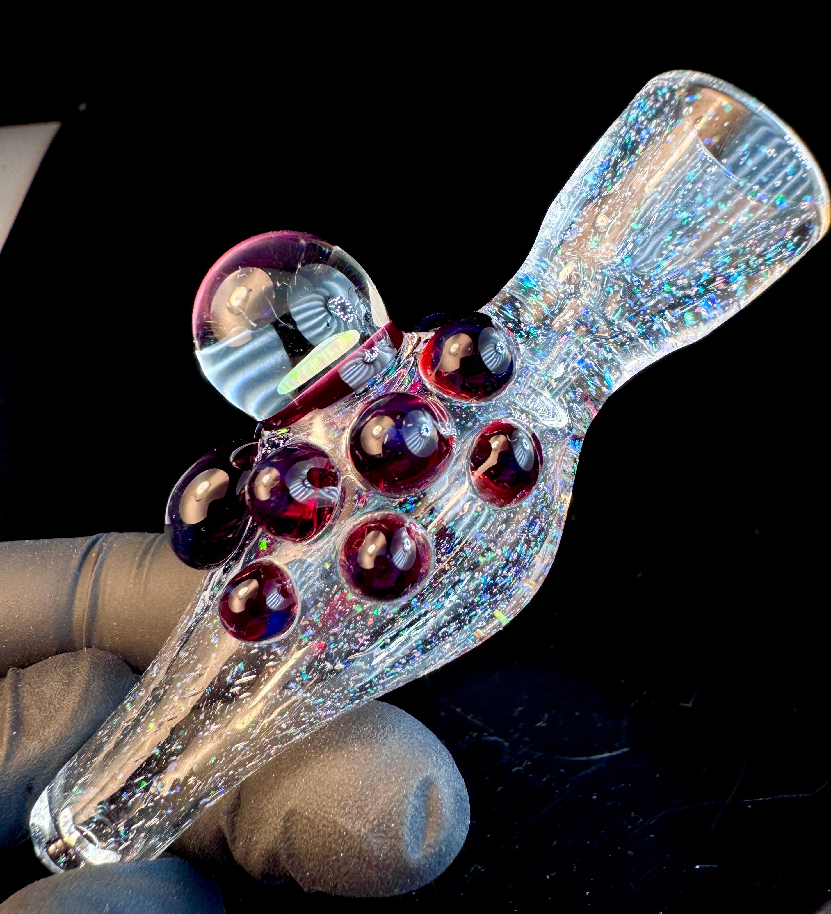 Lumenscent x pomagranite opal chillum