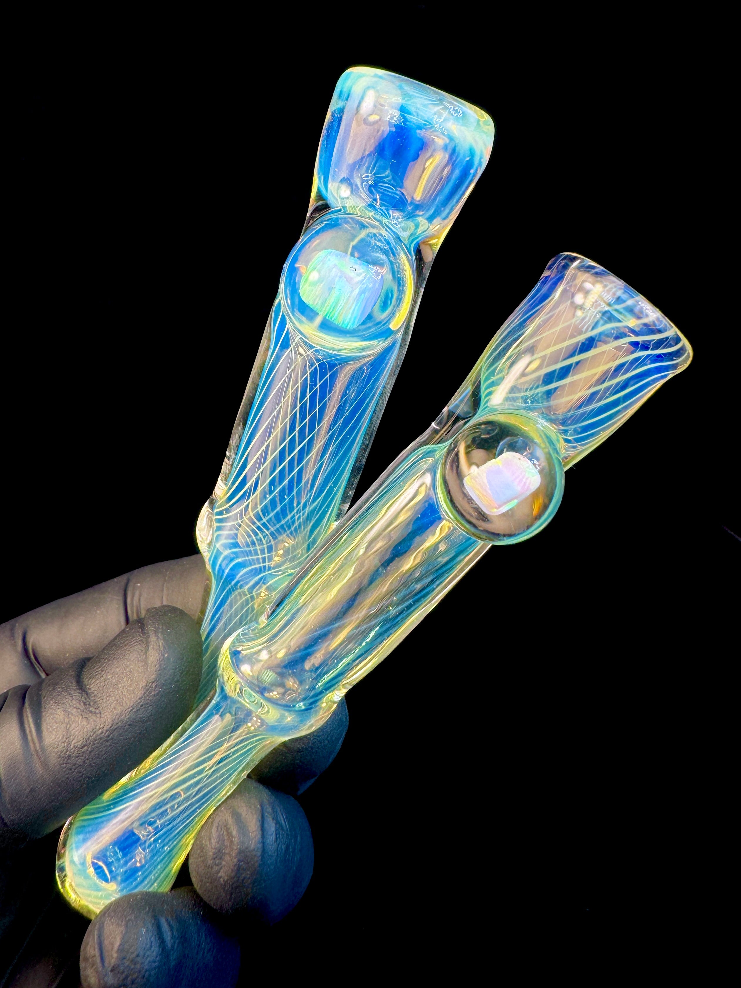 Contrax Silver fumed opal bat