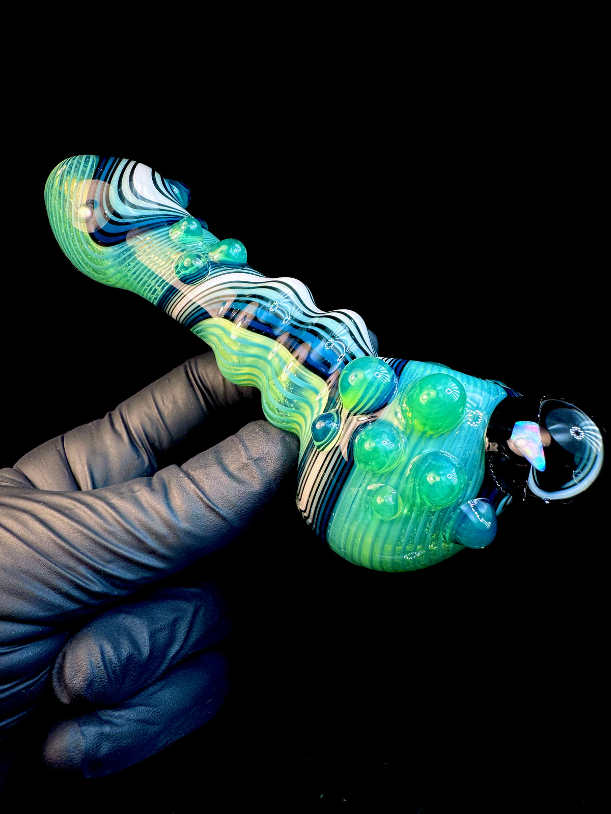 Twisted Glass opal pipe