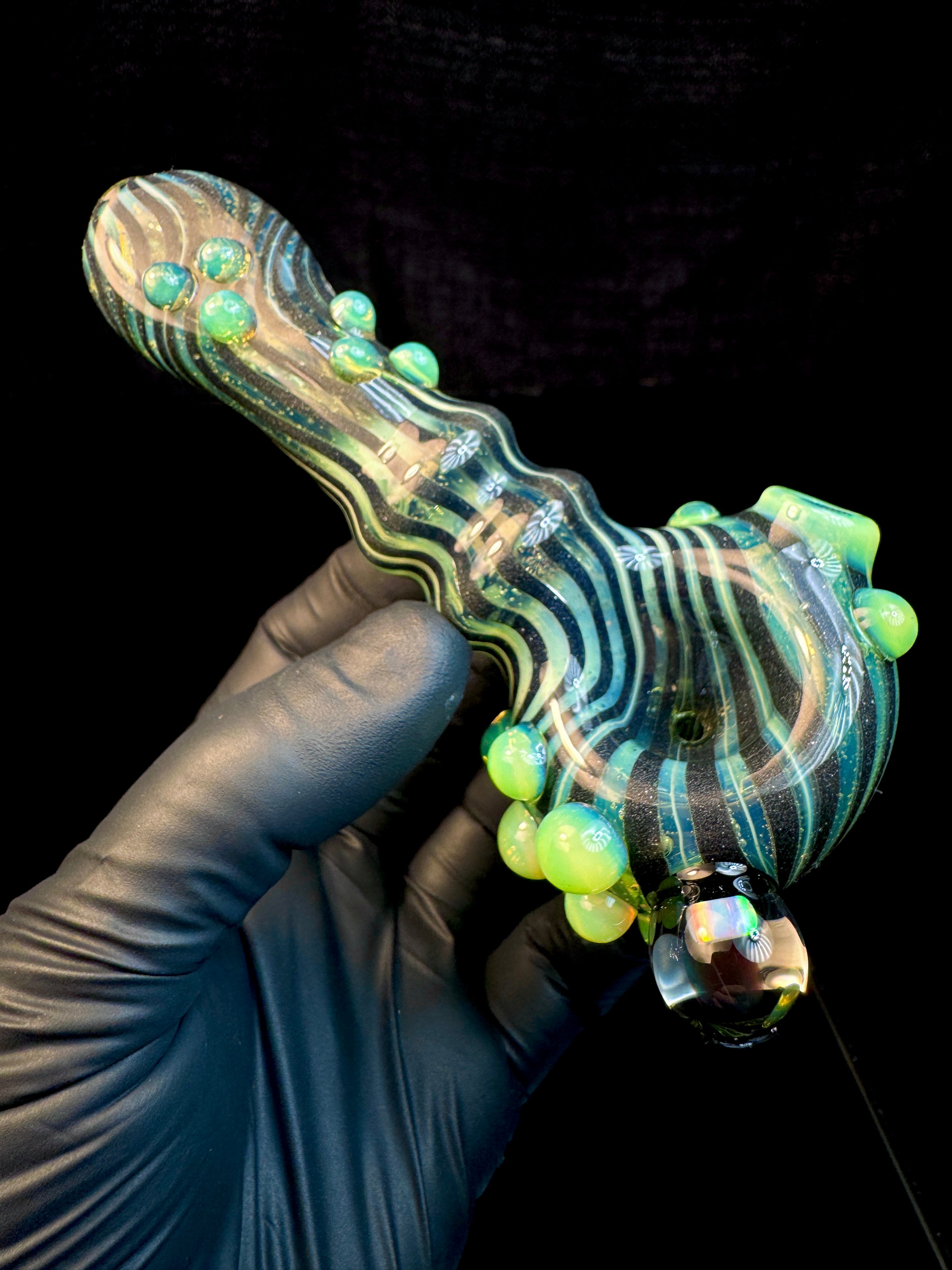 Beetle juice Linework opal spoon