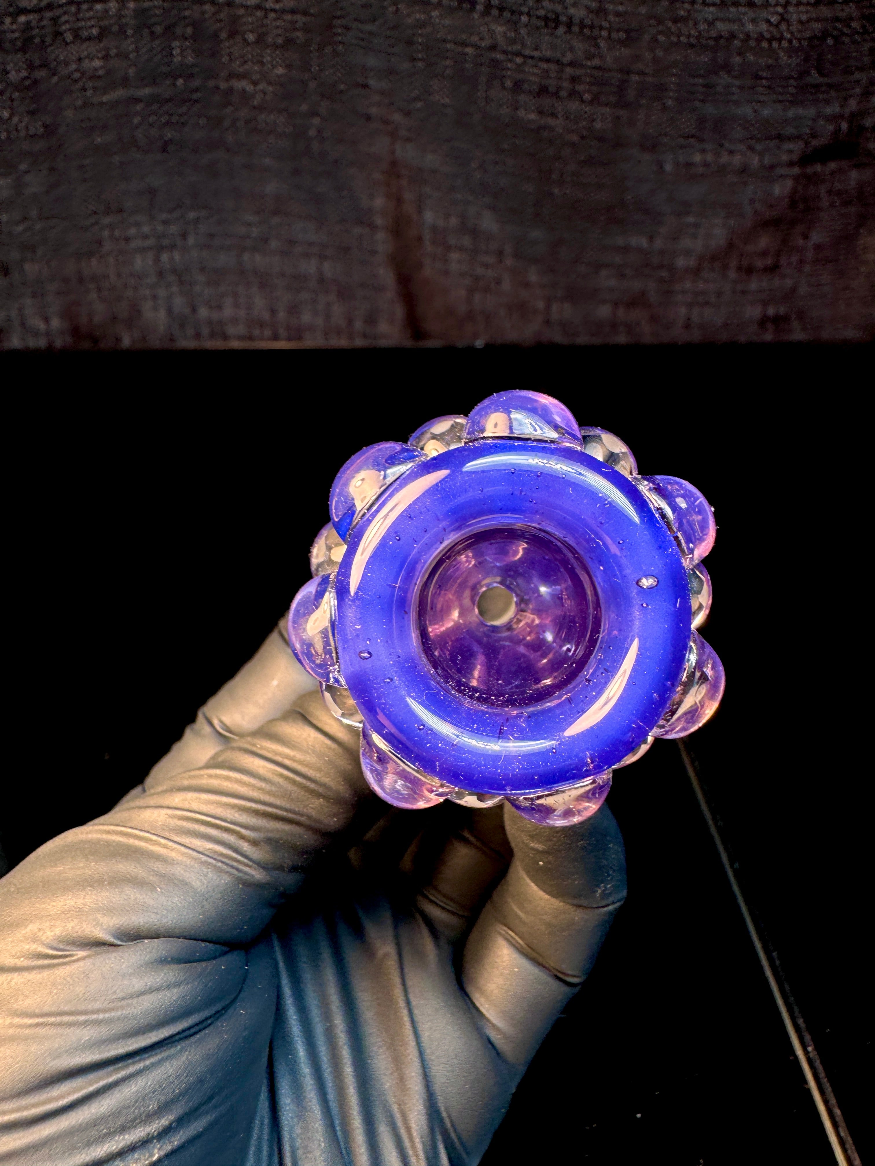 14mm Satin wildberry dot Slide