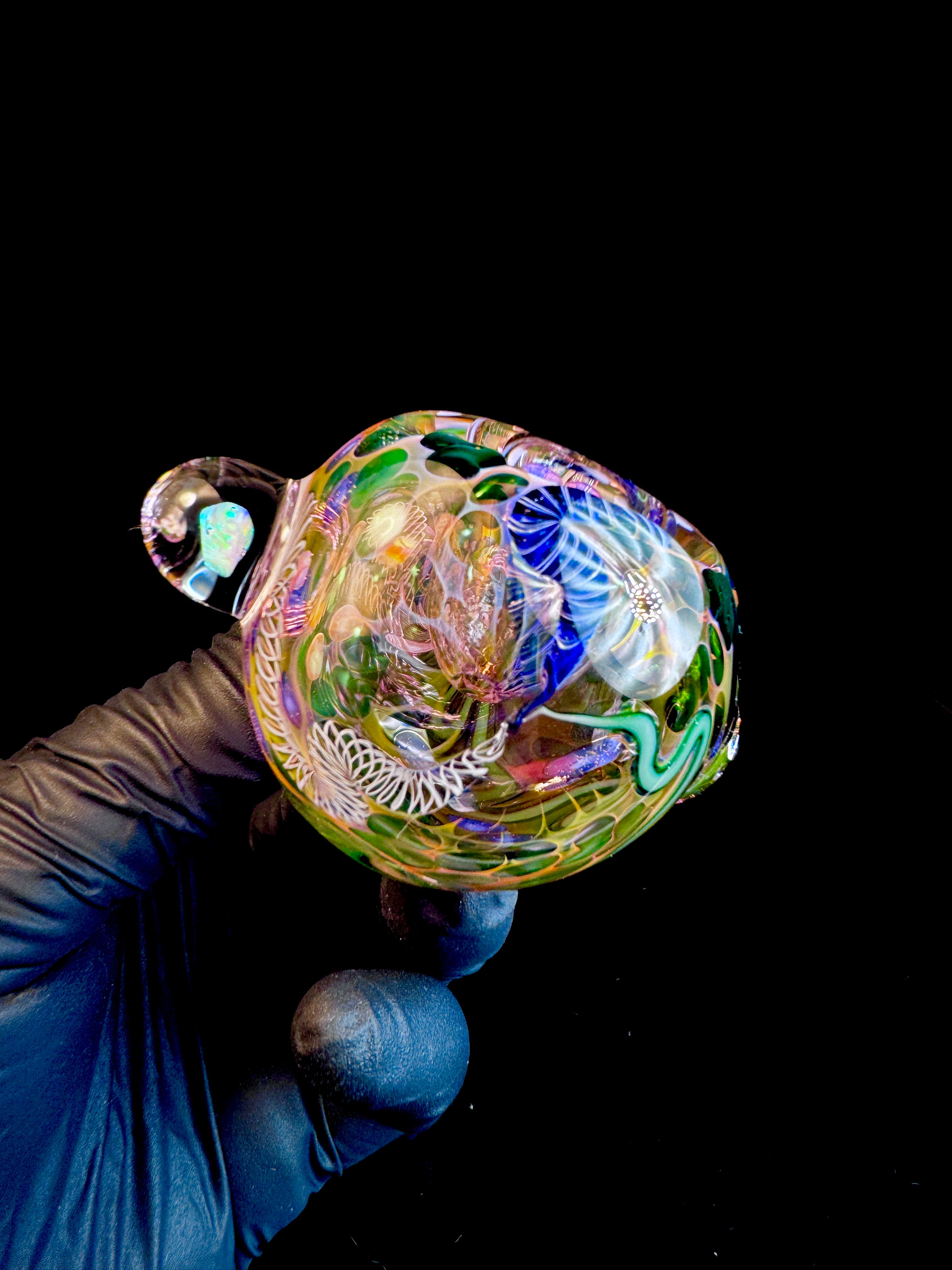 Gold Cane fume opal spoon