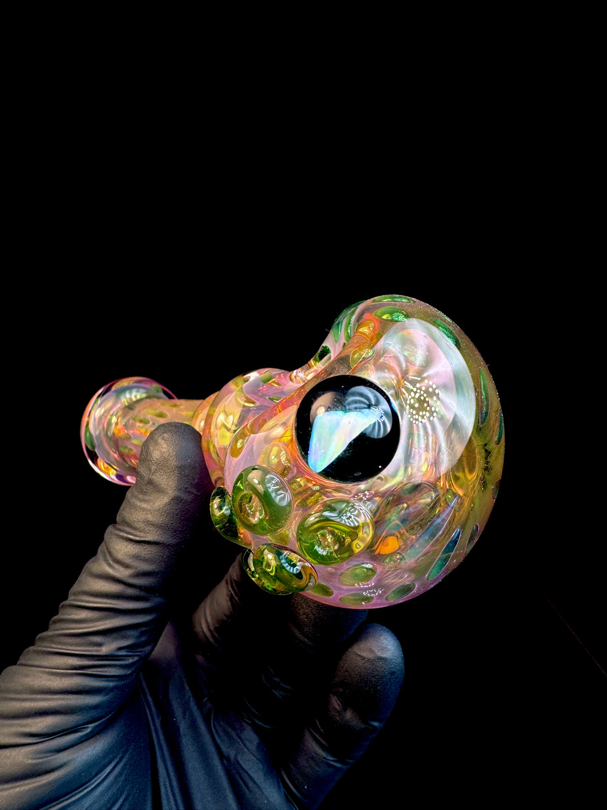 Gold Fume x Green stardust opal spoon