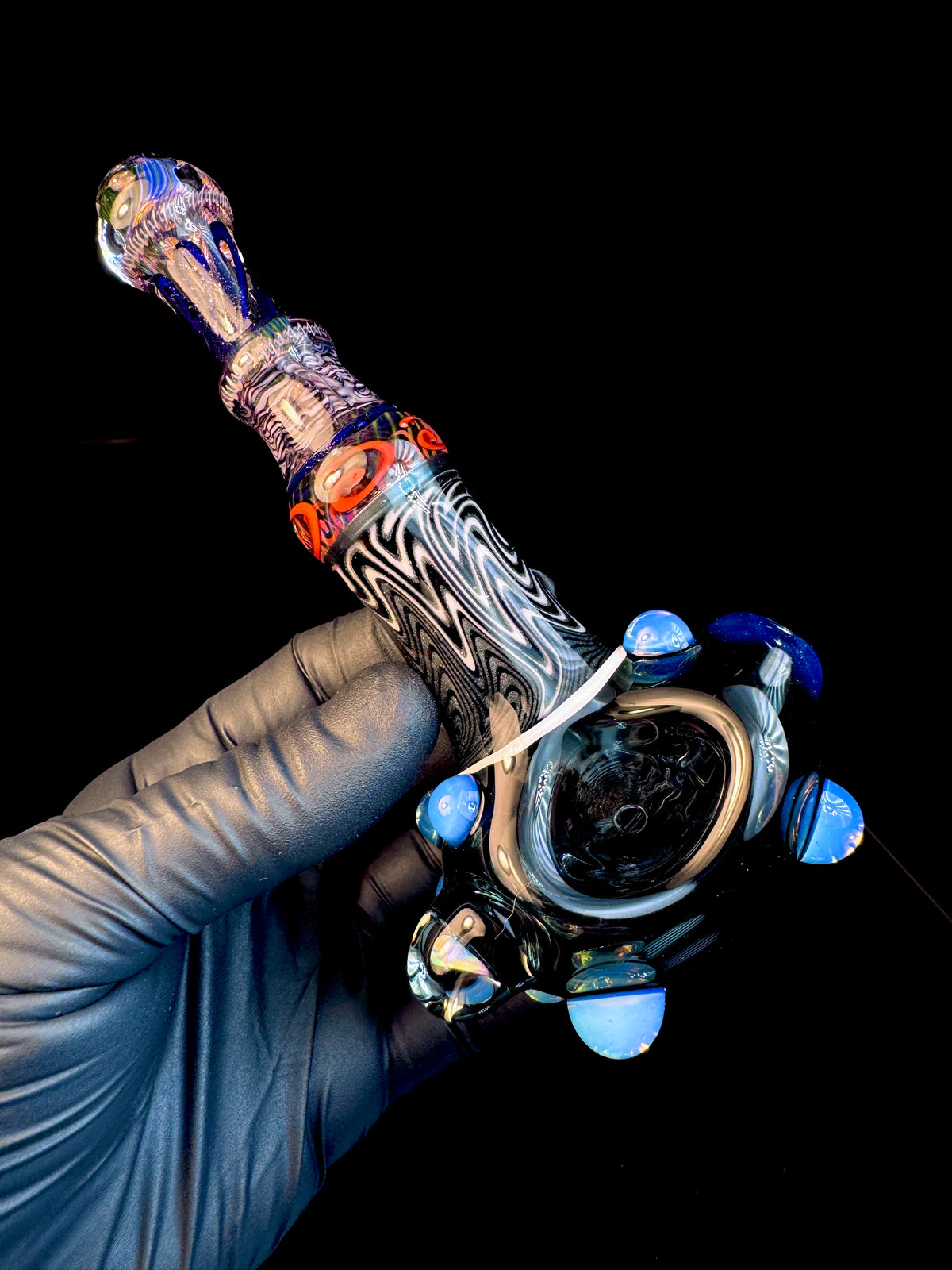 Blue stardust x steel Wigwag Pipe