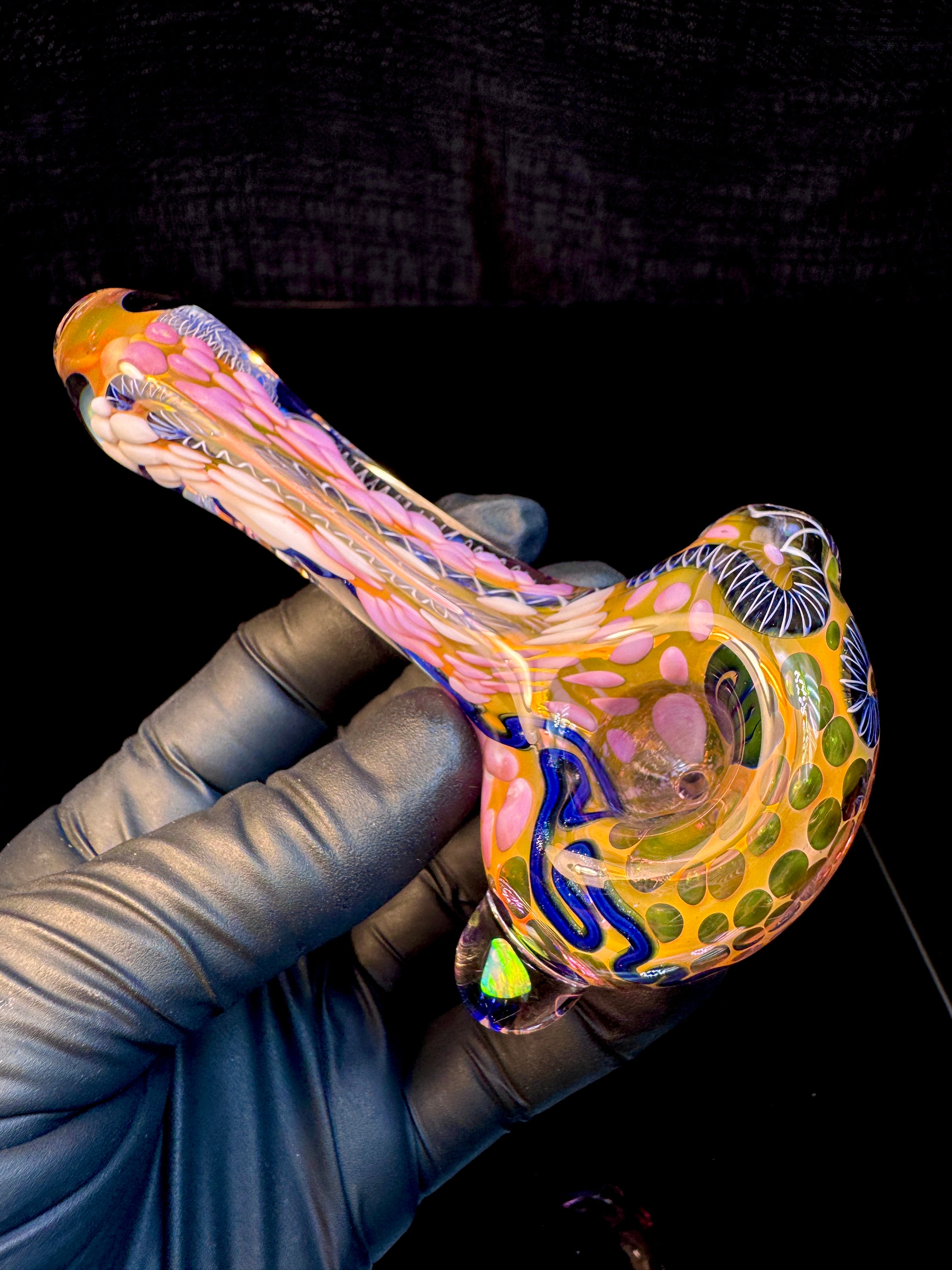 Gold Cane fume opal spoon