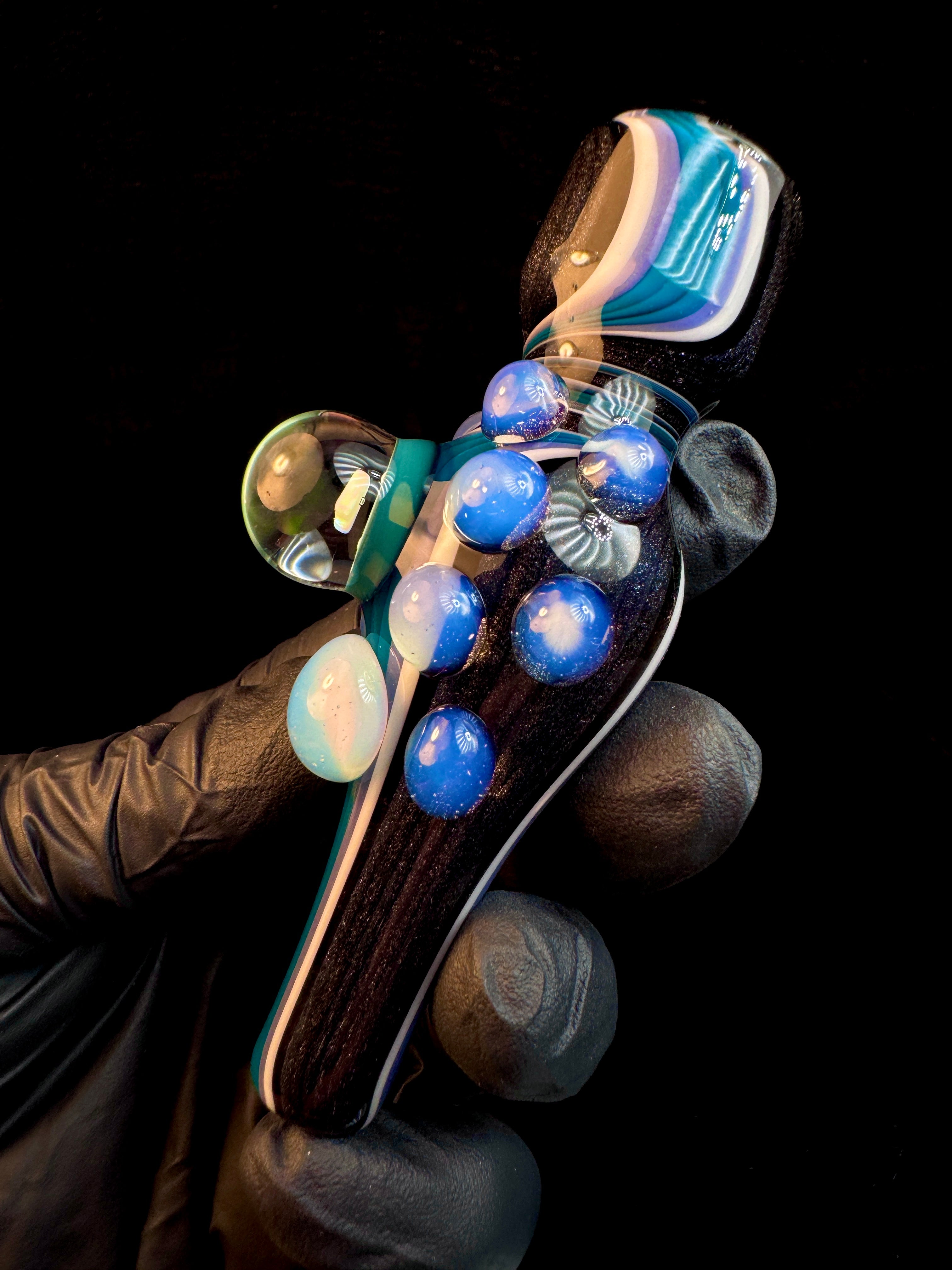 Steel wool x blue spruce opal chillum
