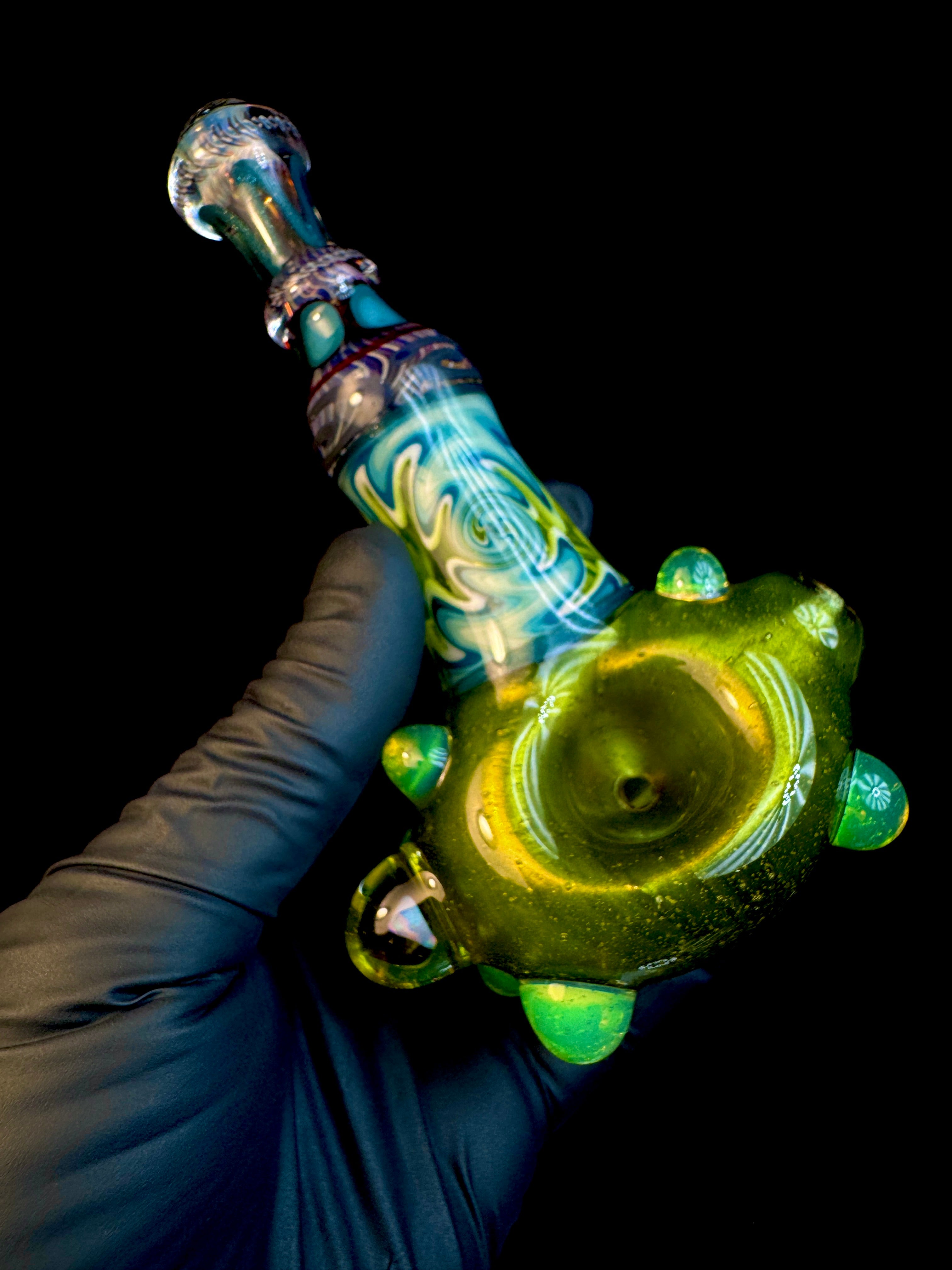 Silver moss x ice fade Wigwag Pipe
