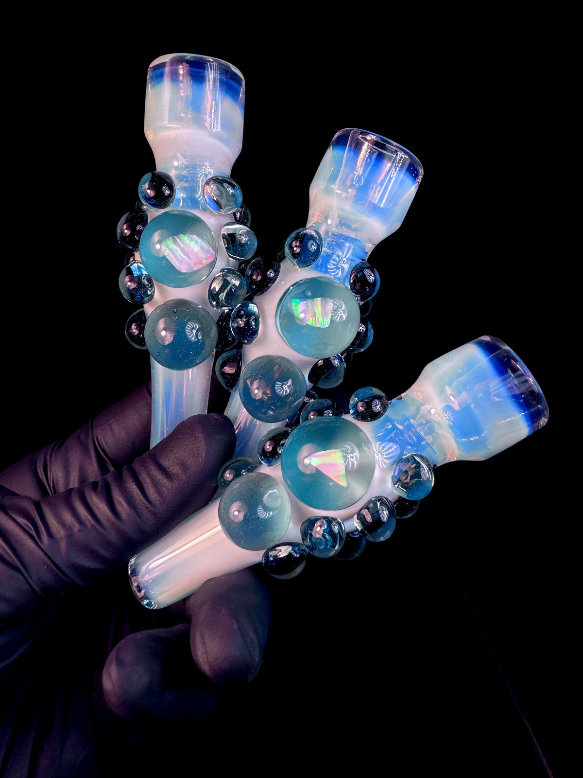Secret white x rain drop opal chillum