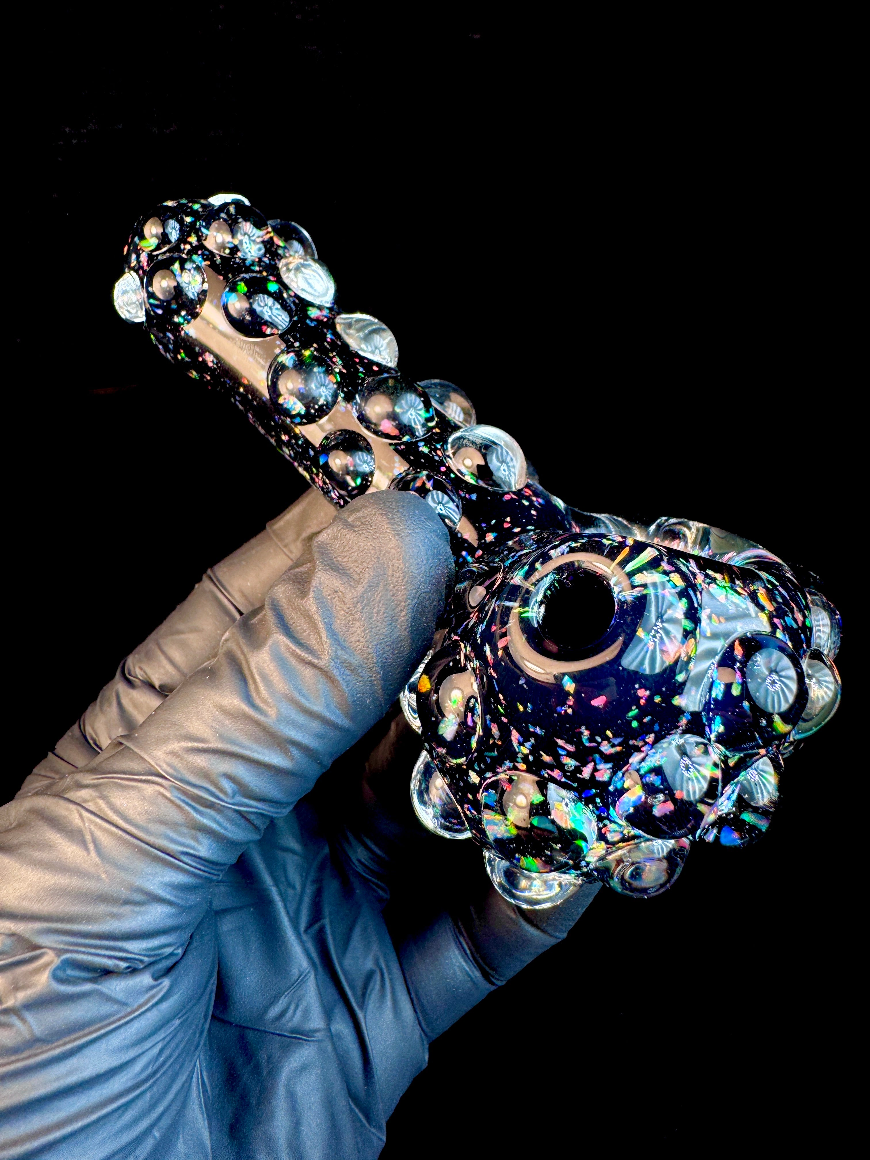 Lefty crushed opal spoon