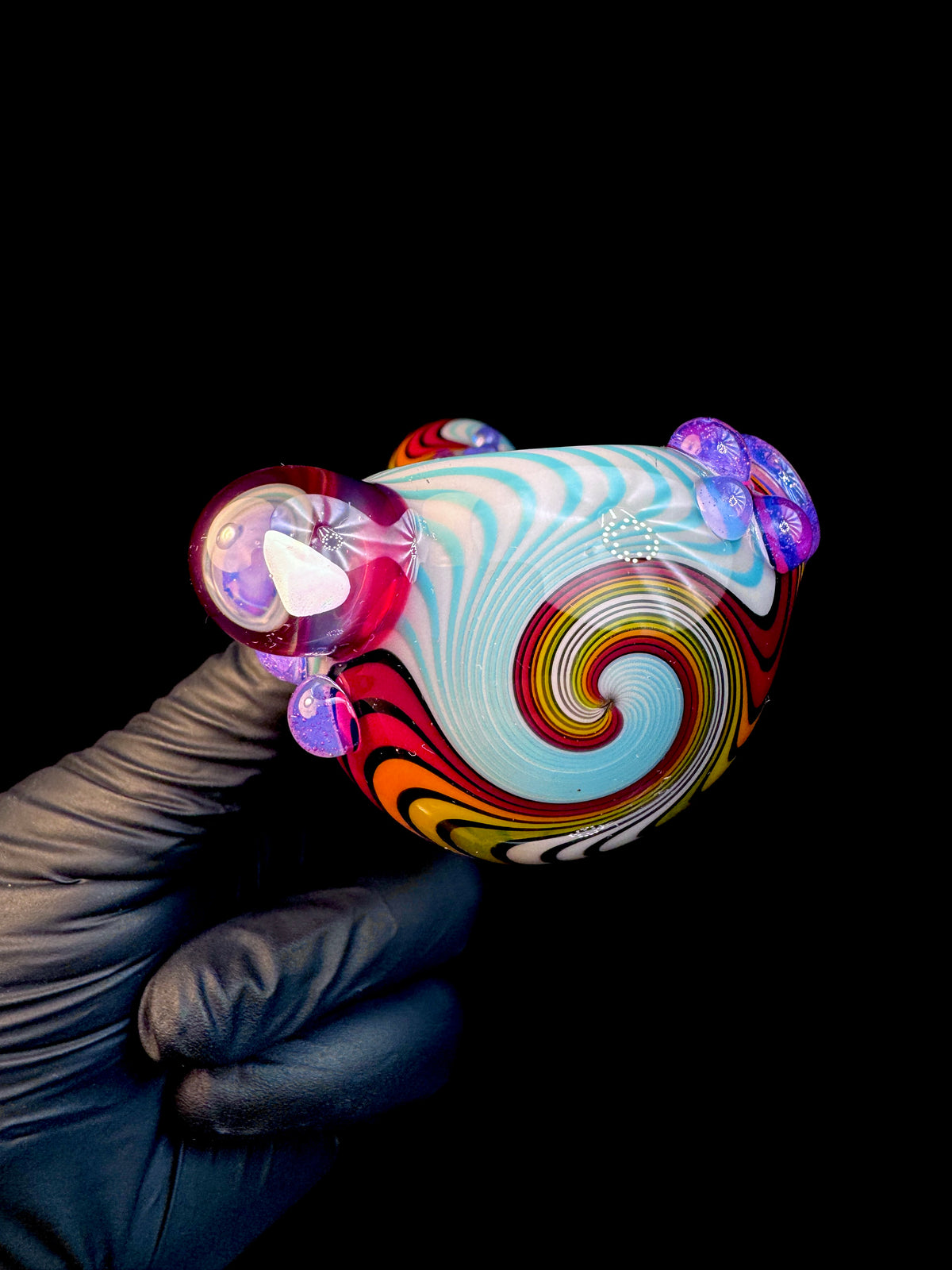 Twisted Glass opal pipe