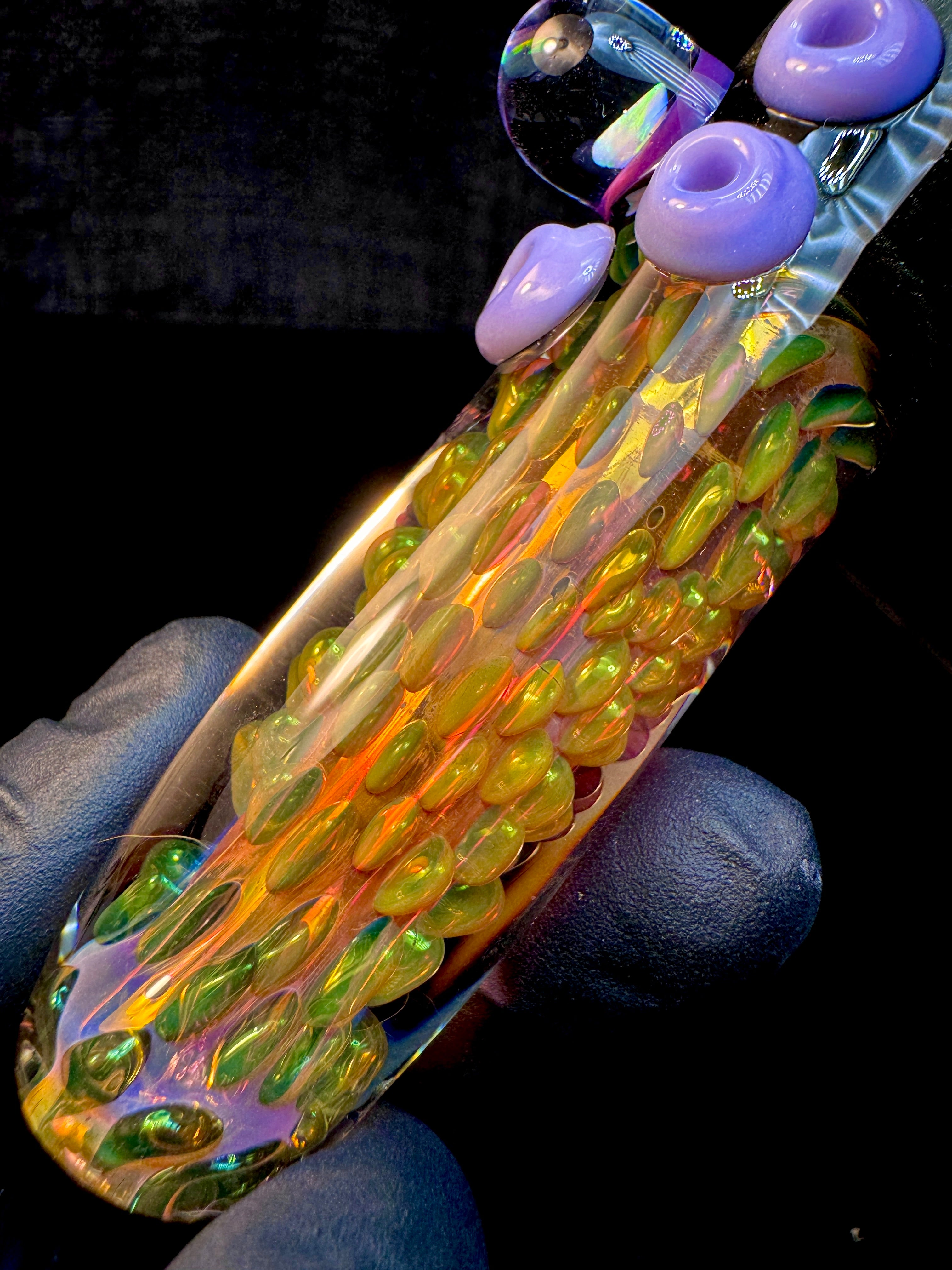 Electrum x gold fume x milky purple opal brickhouse chillum