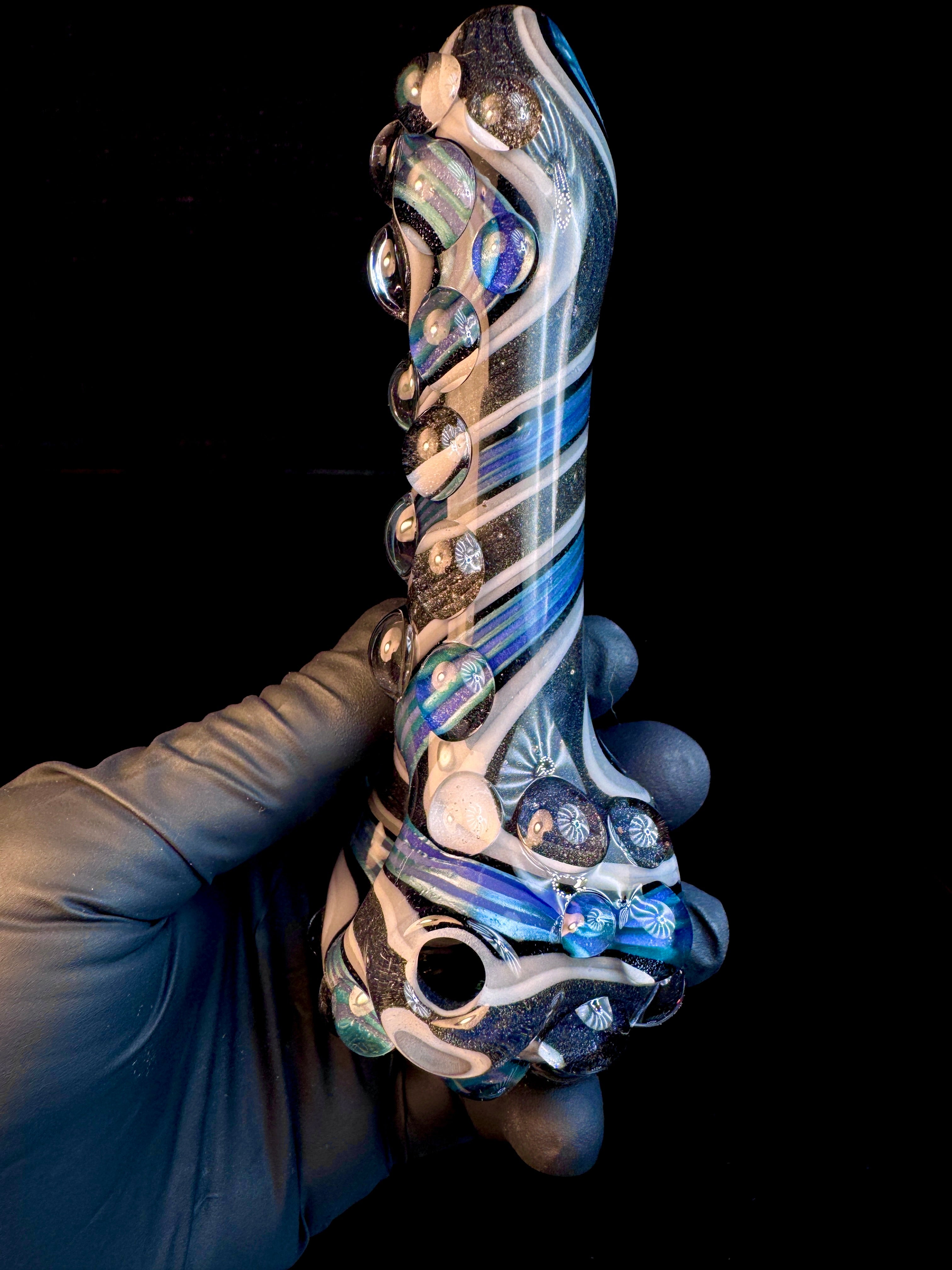 Twisted opal spoon