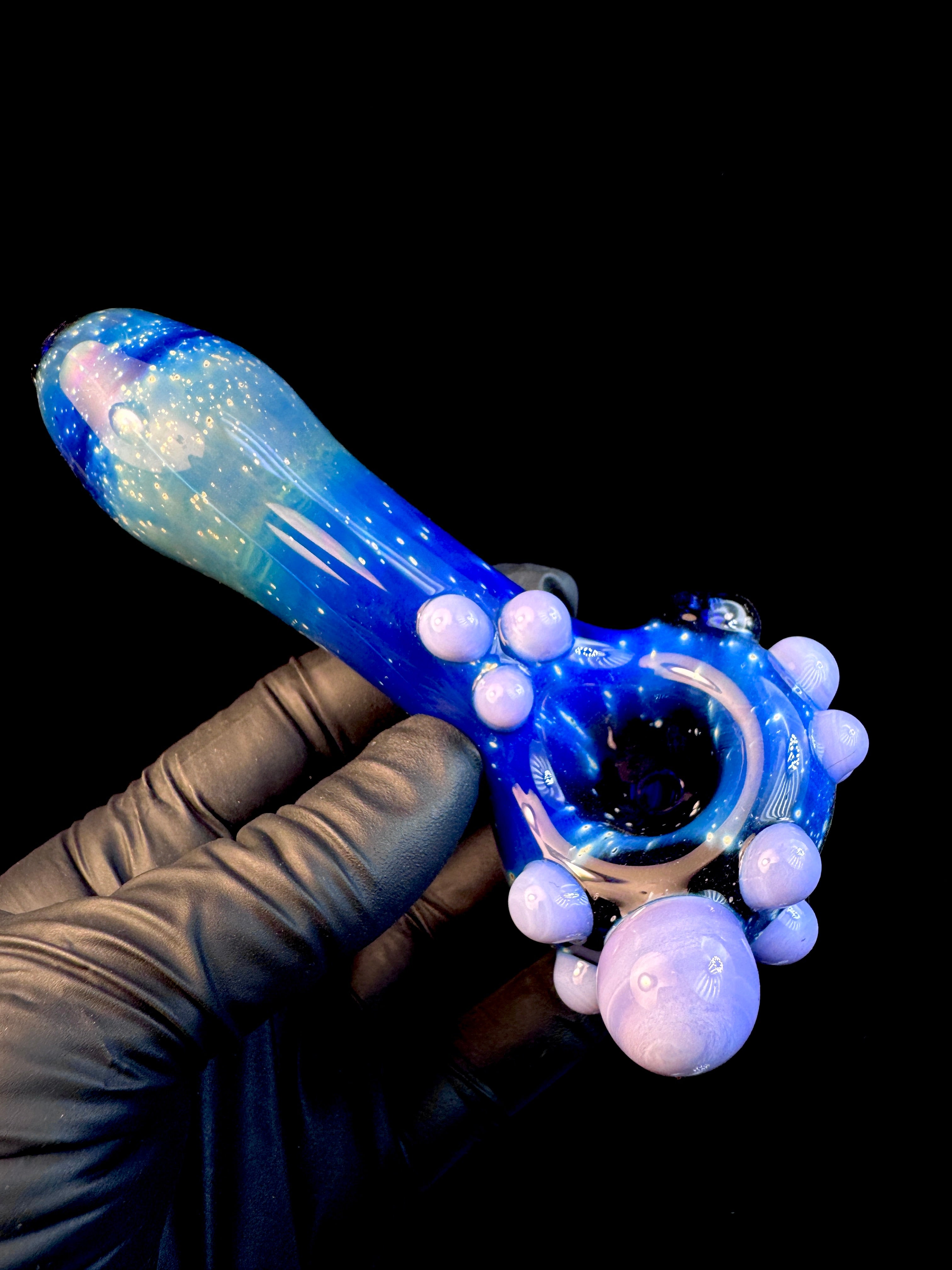 Milky purple Starry night Dot spoon