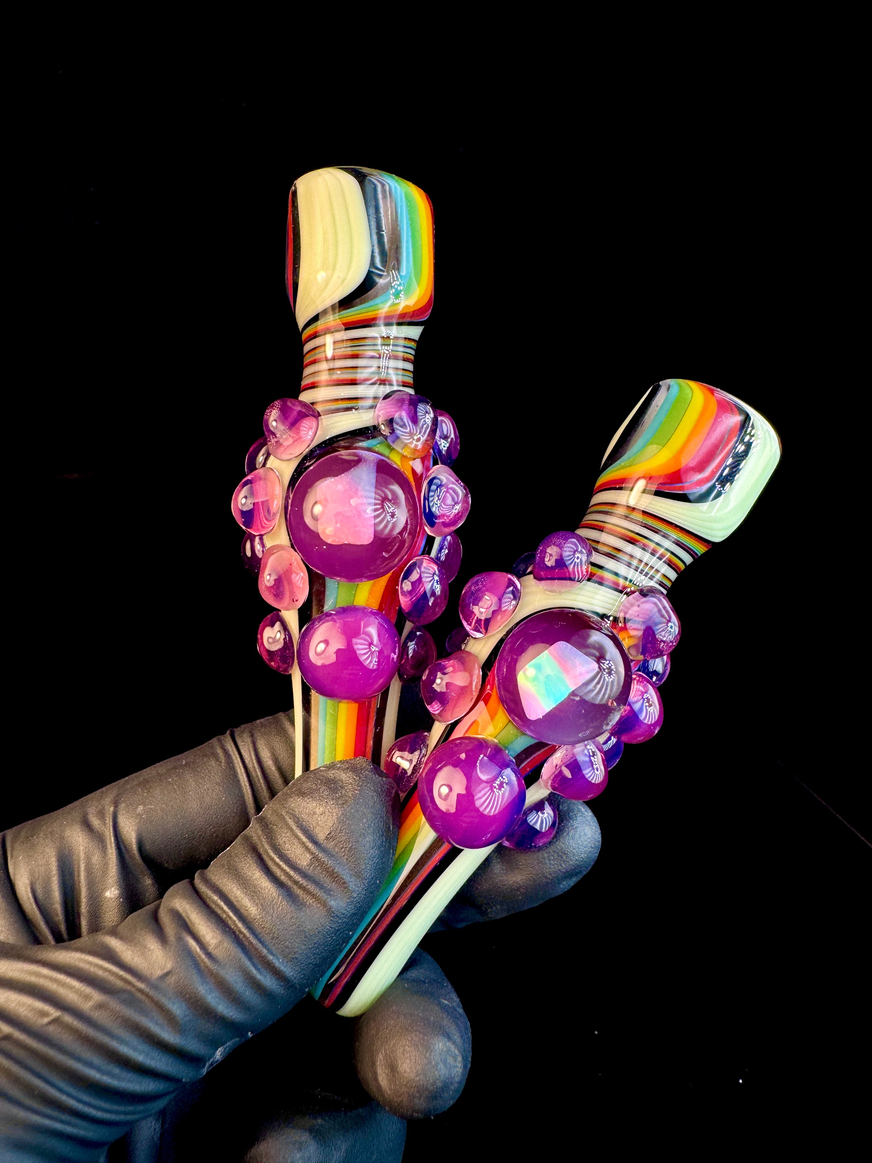 Milky slyme rainbow x Stargazer opal chillum