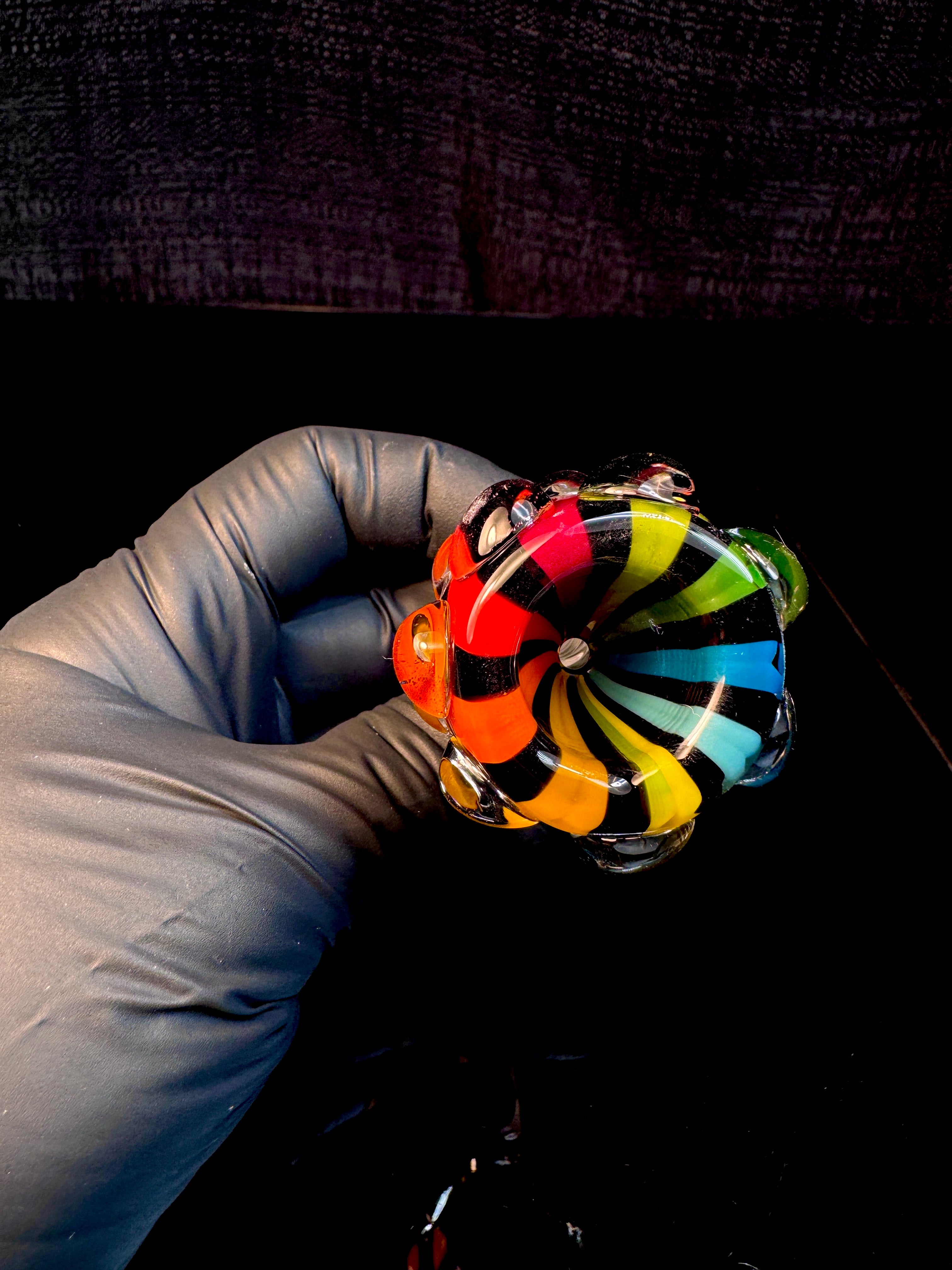 14mm dark rainbow dot bowl
