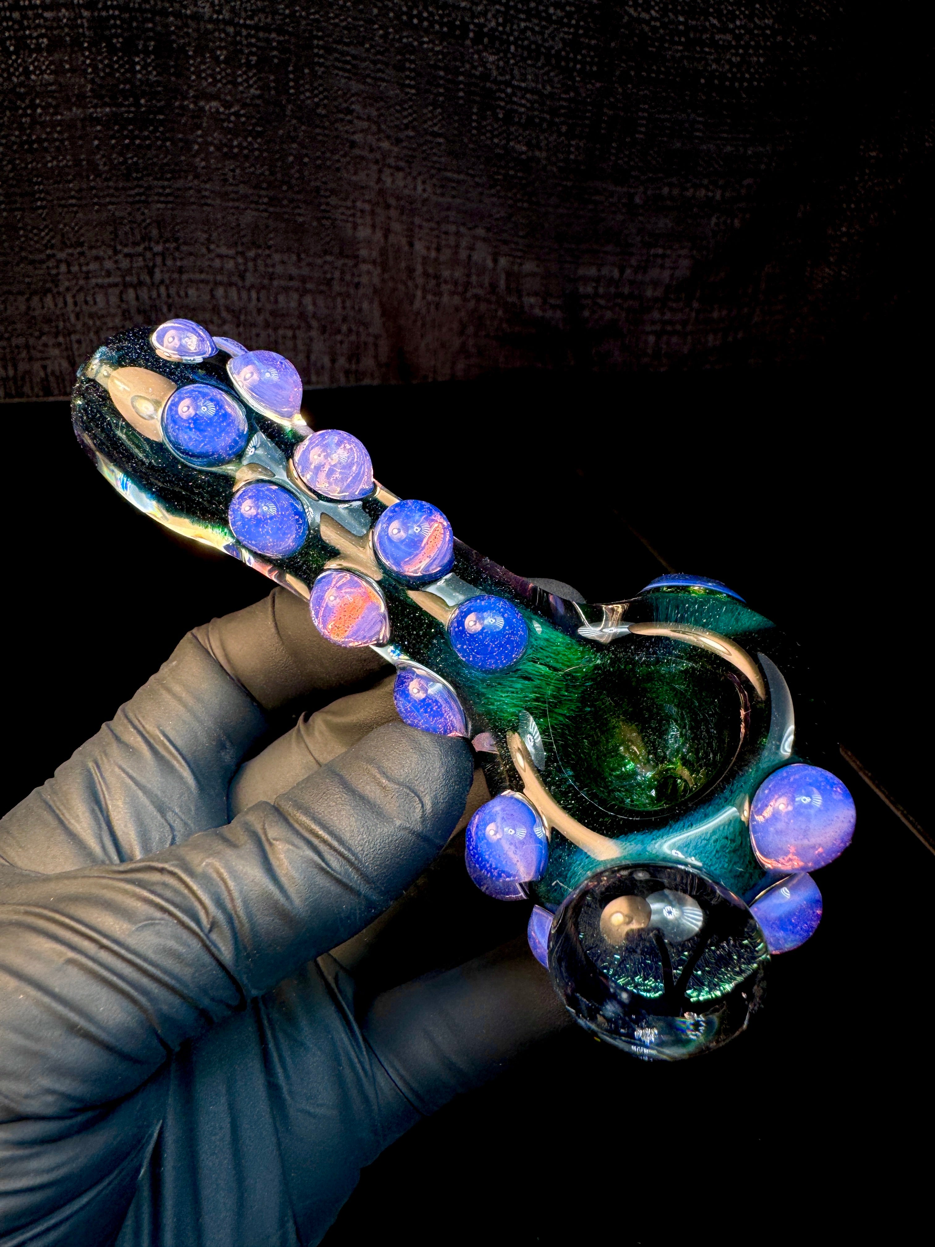 Dichroic Palm trees spoon