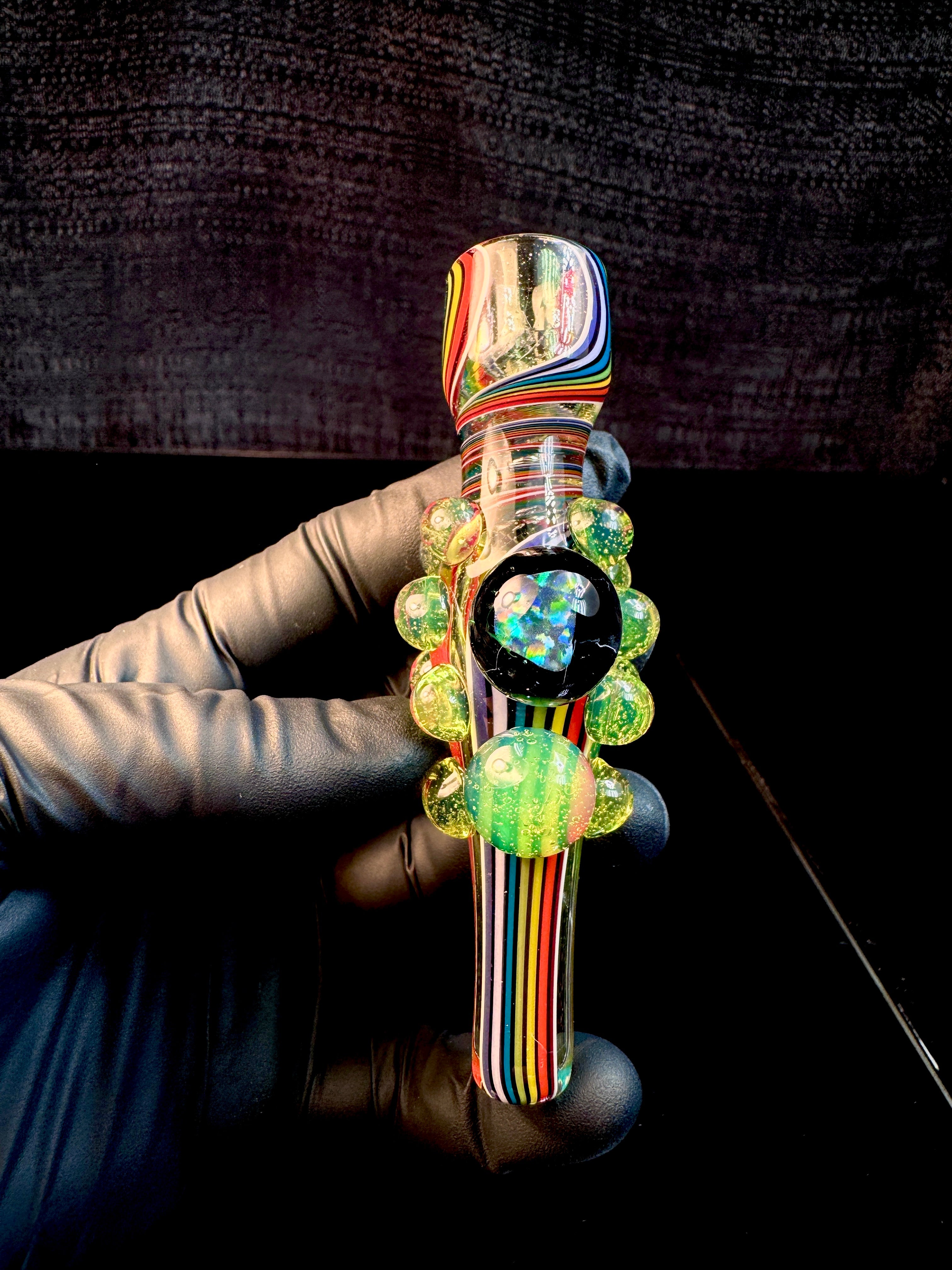 Rainbow opal chillum