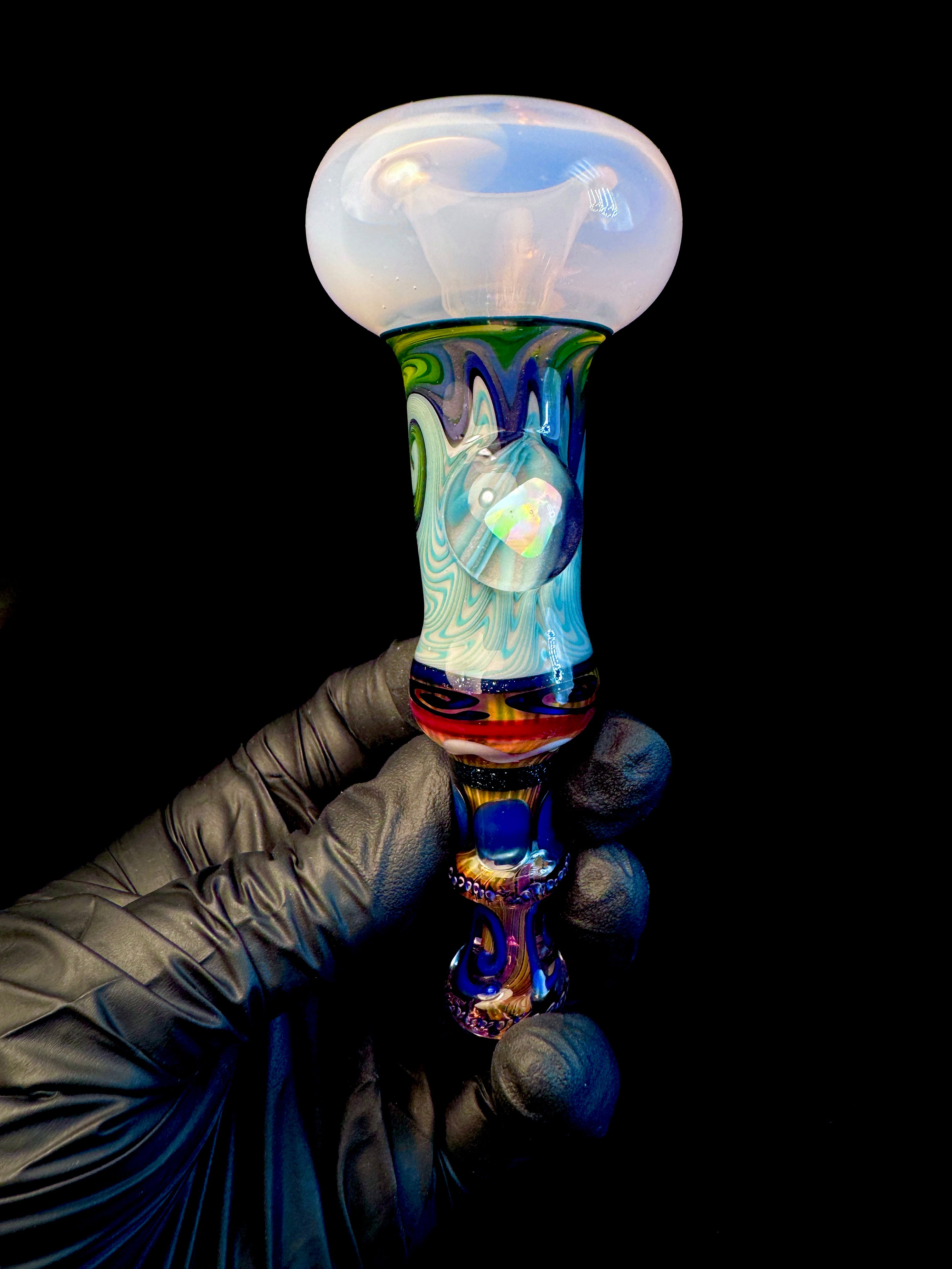 Wigwag fumed opal chillum