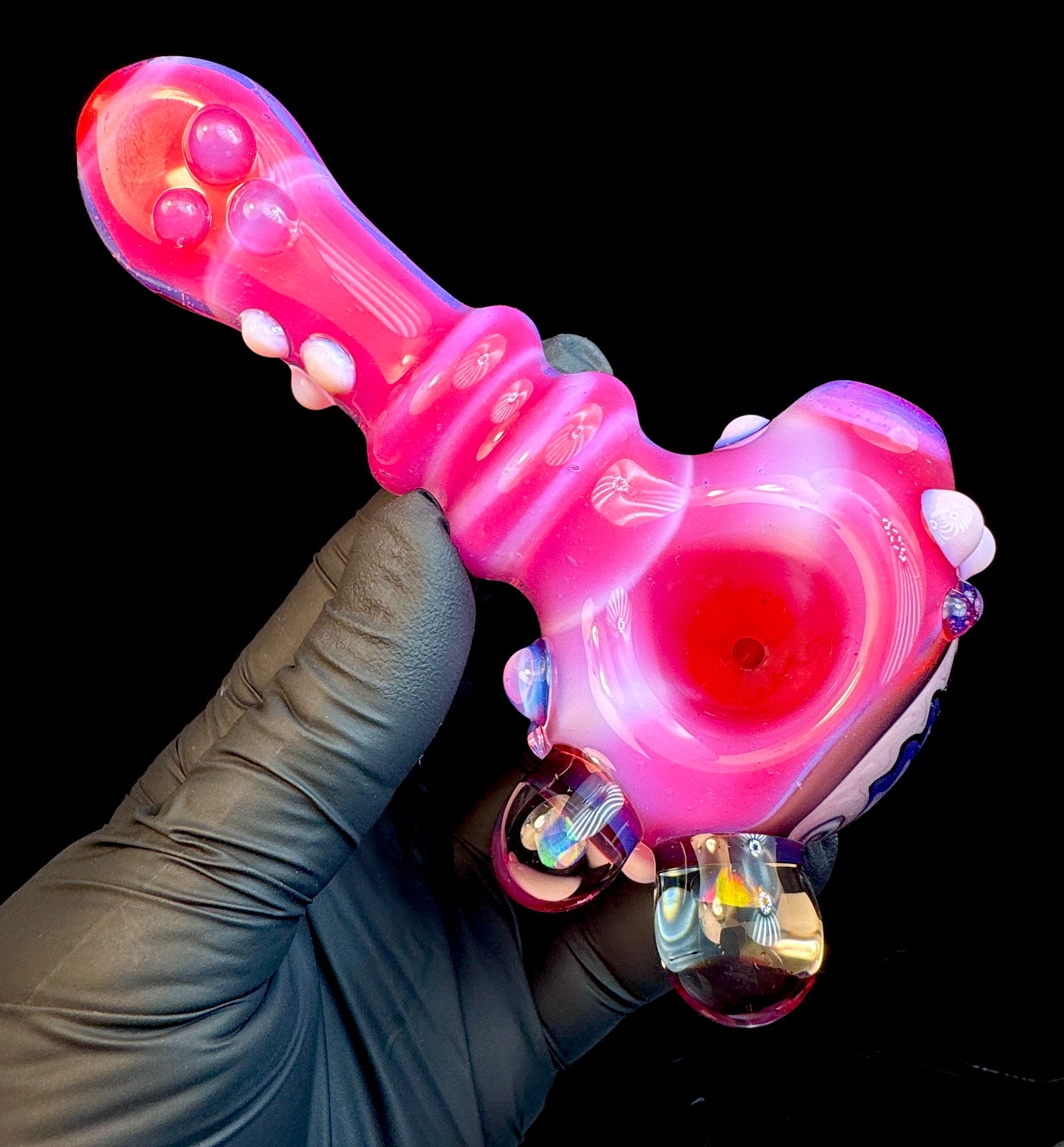 Flamingo wigwag opal pipe