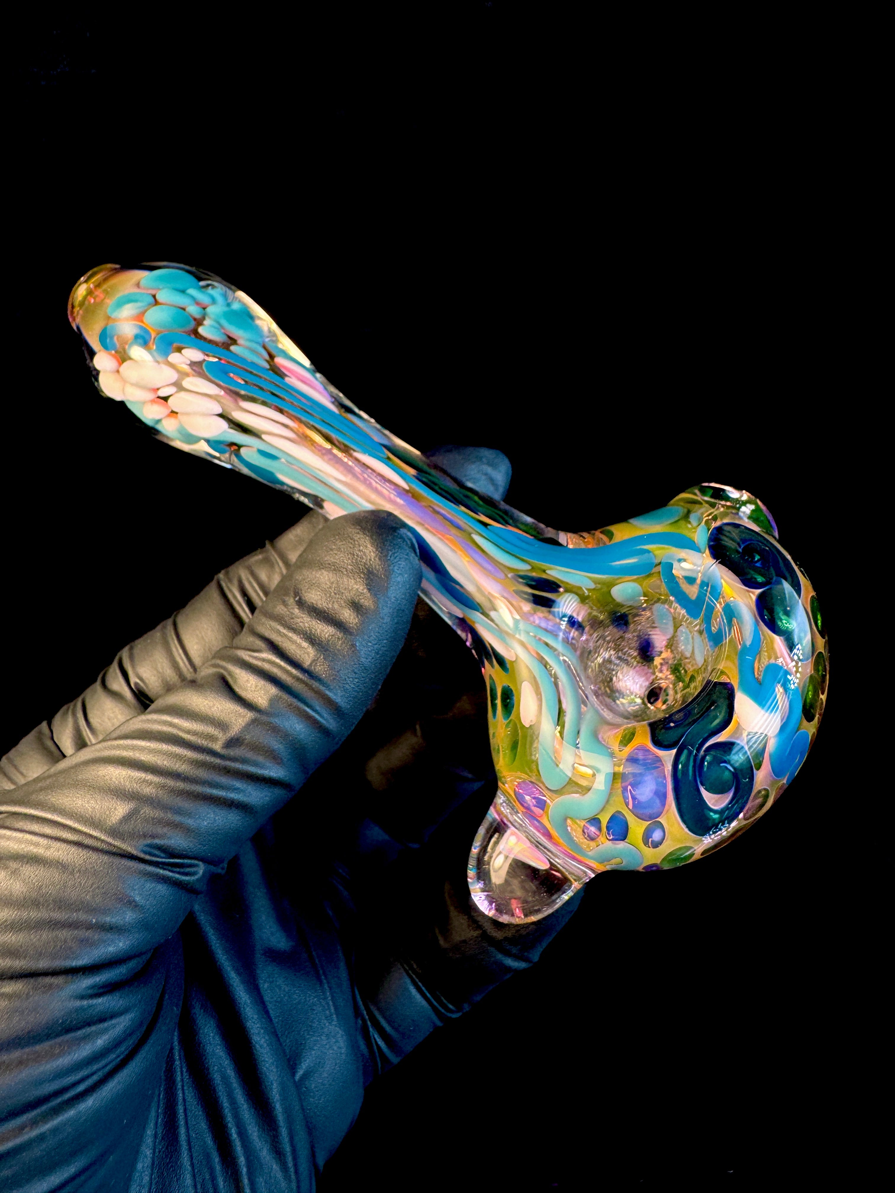 Gold Cane fume opal spoon