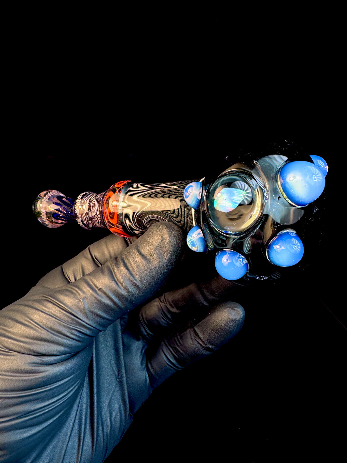 Blue stardust x steel Wigwag Pipe