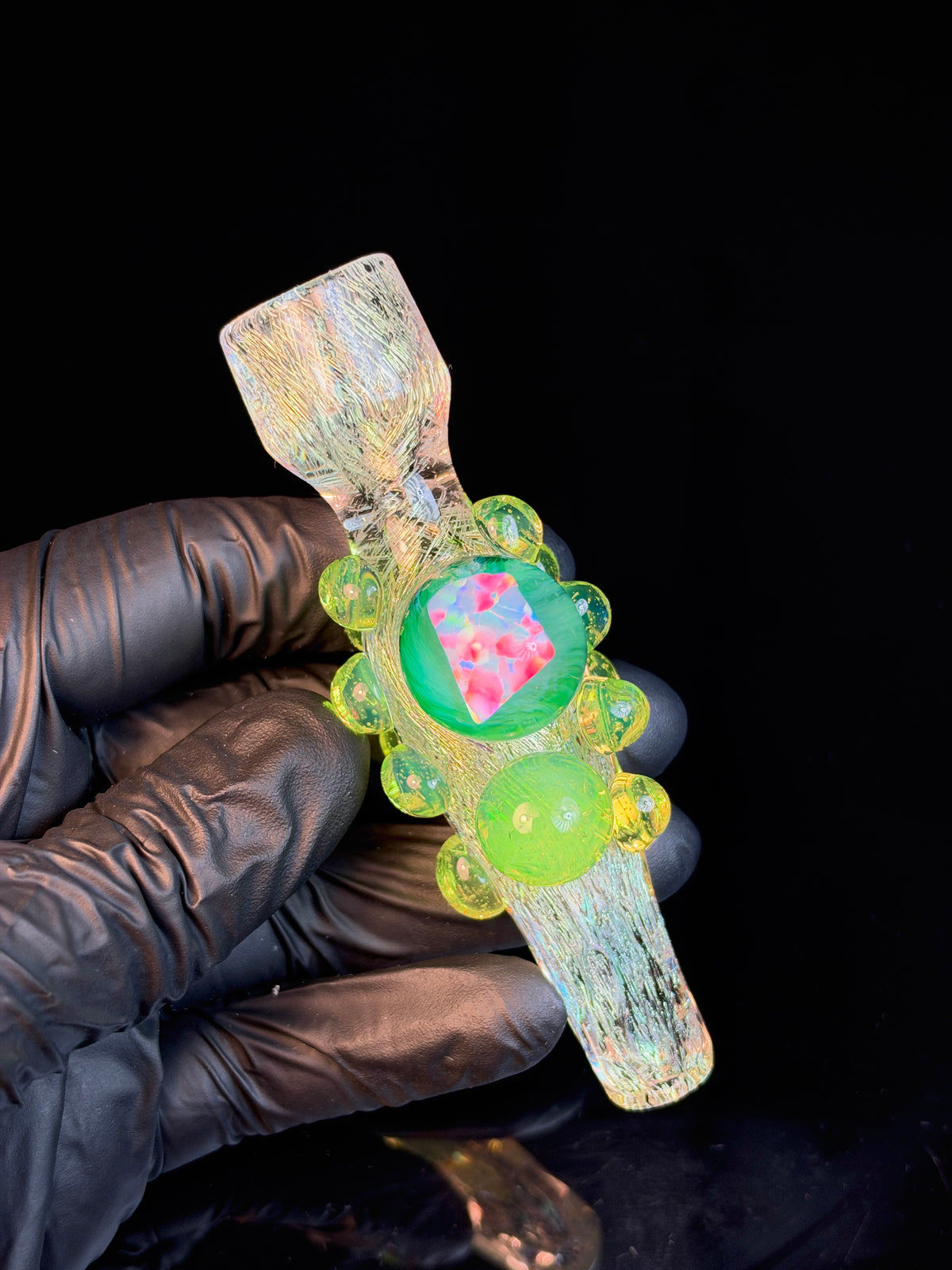 Clear Dichro/Slyme Chillum