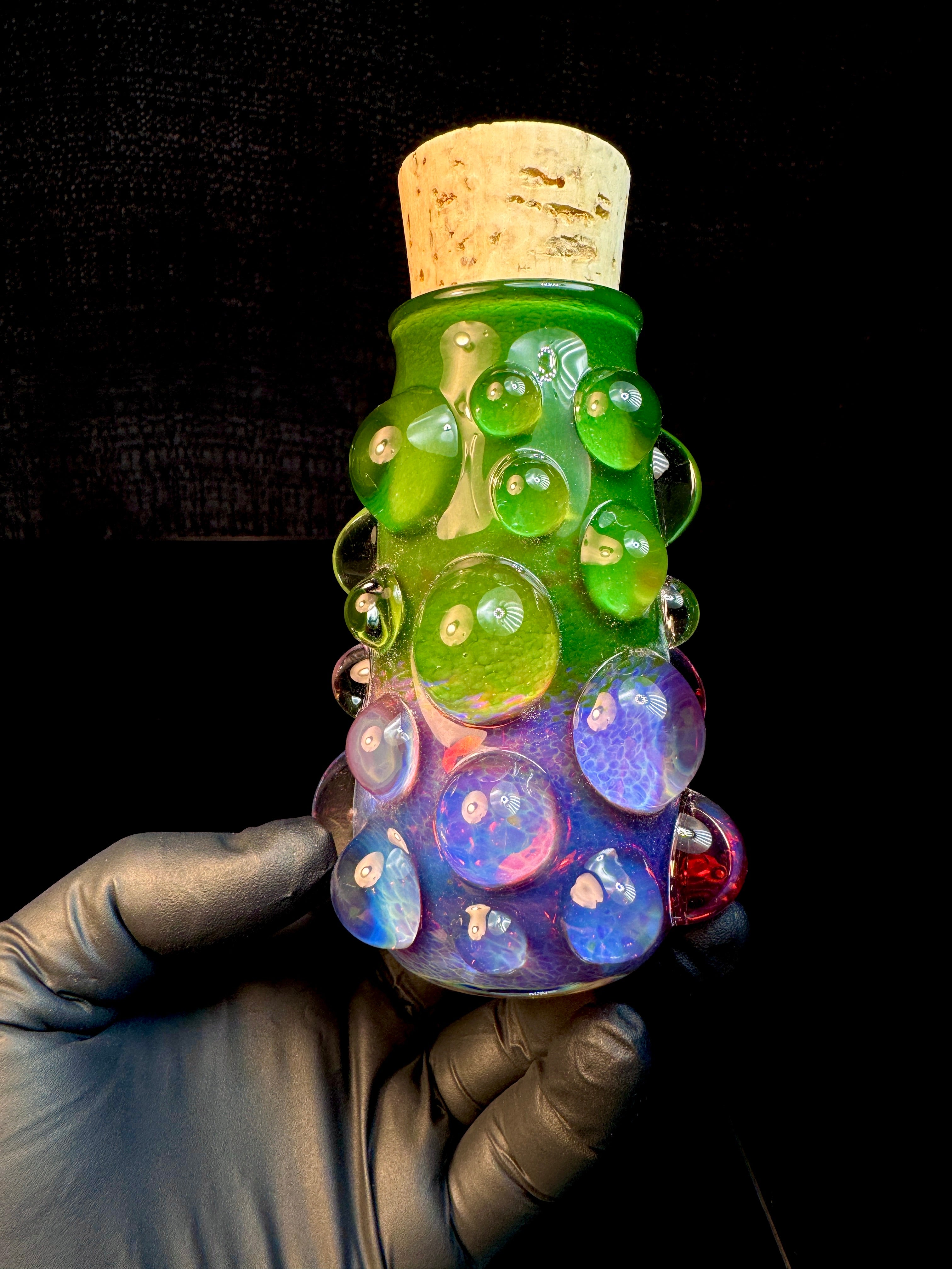 XL Jade x AP two tone flat bottom nug Jar