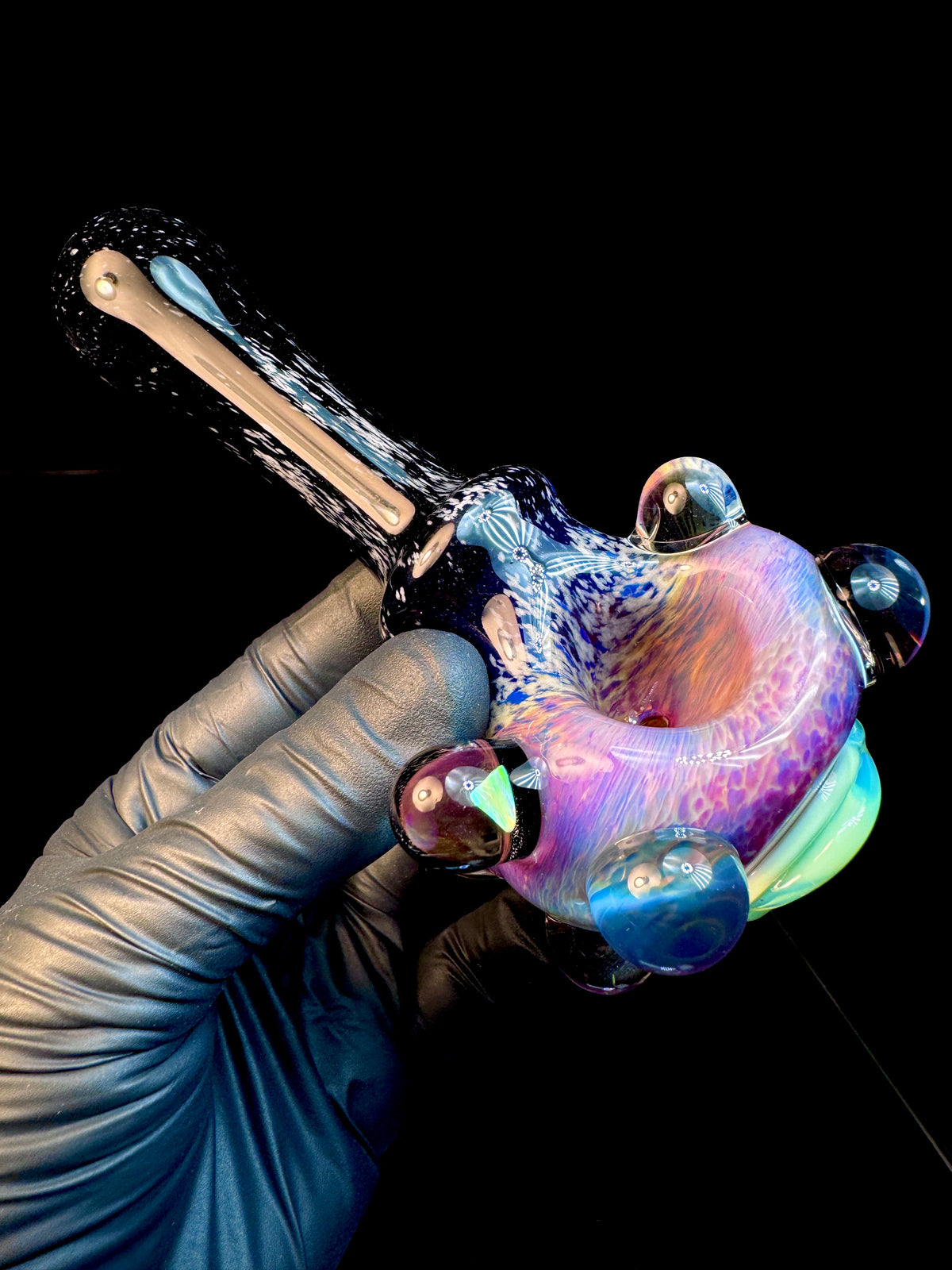 Fripidy x Jet black opal eyeball monster