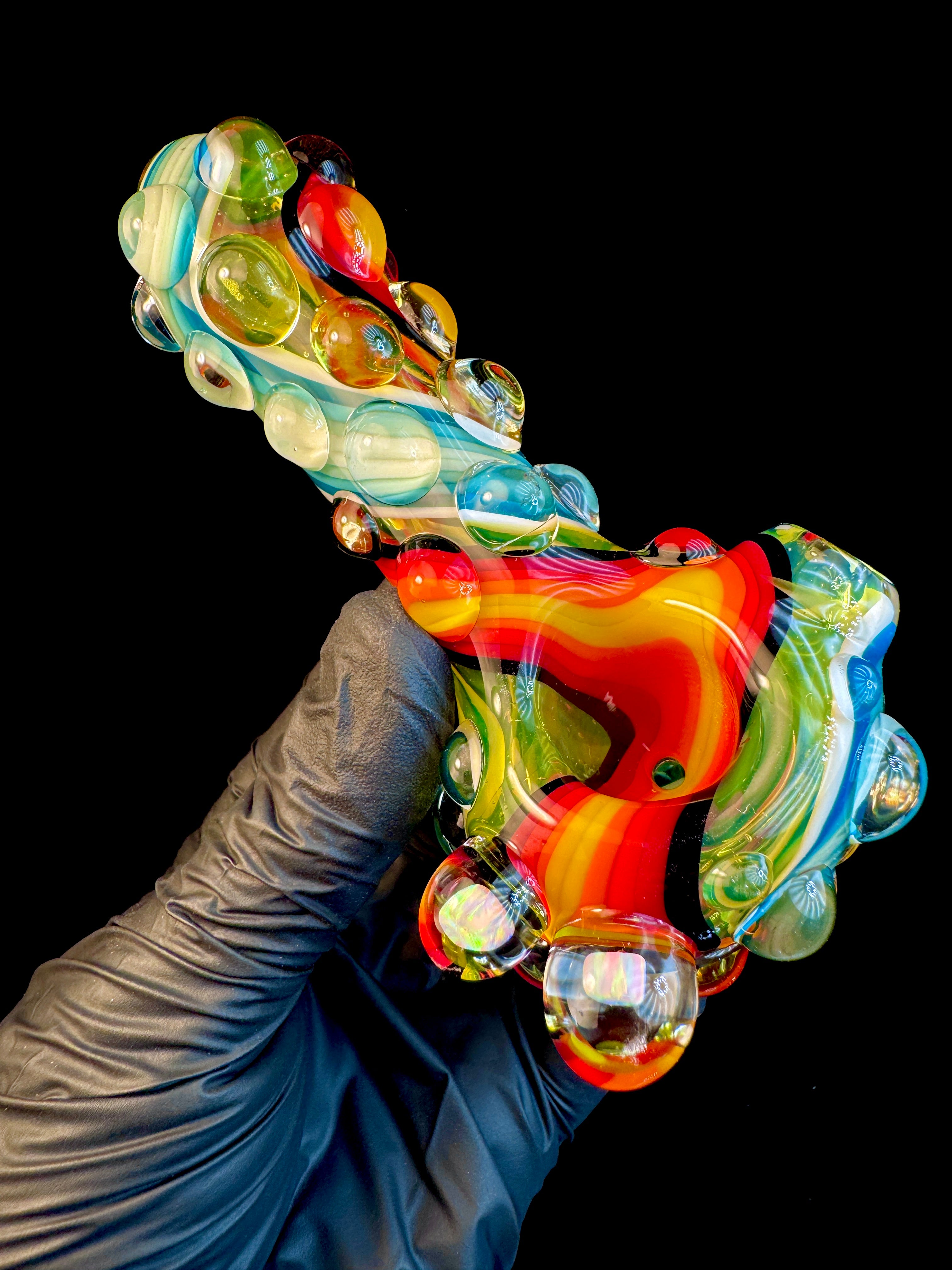 Fire and Ice opal pipe