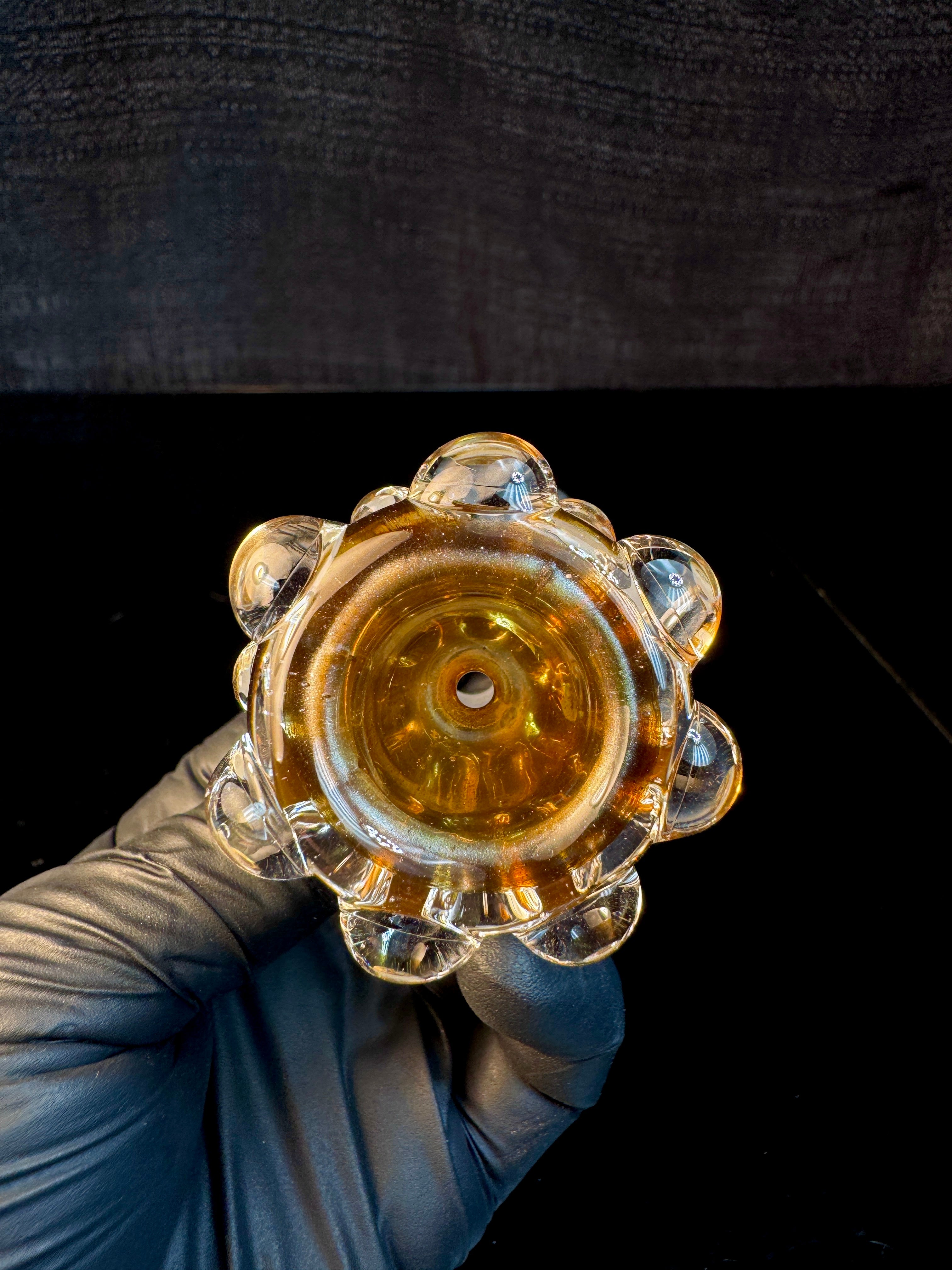 14mm Bronze gold dot bowl