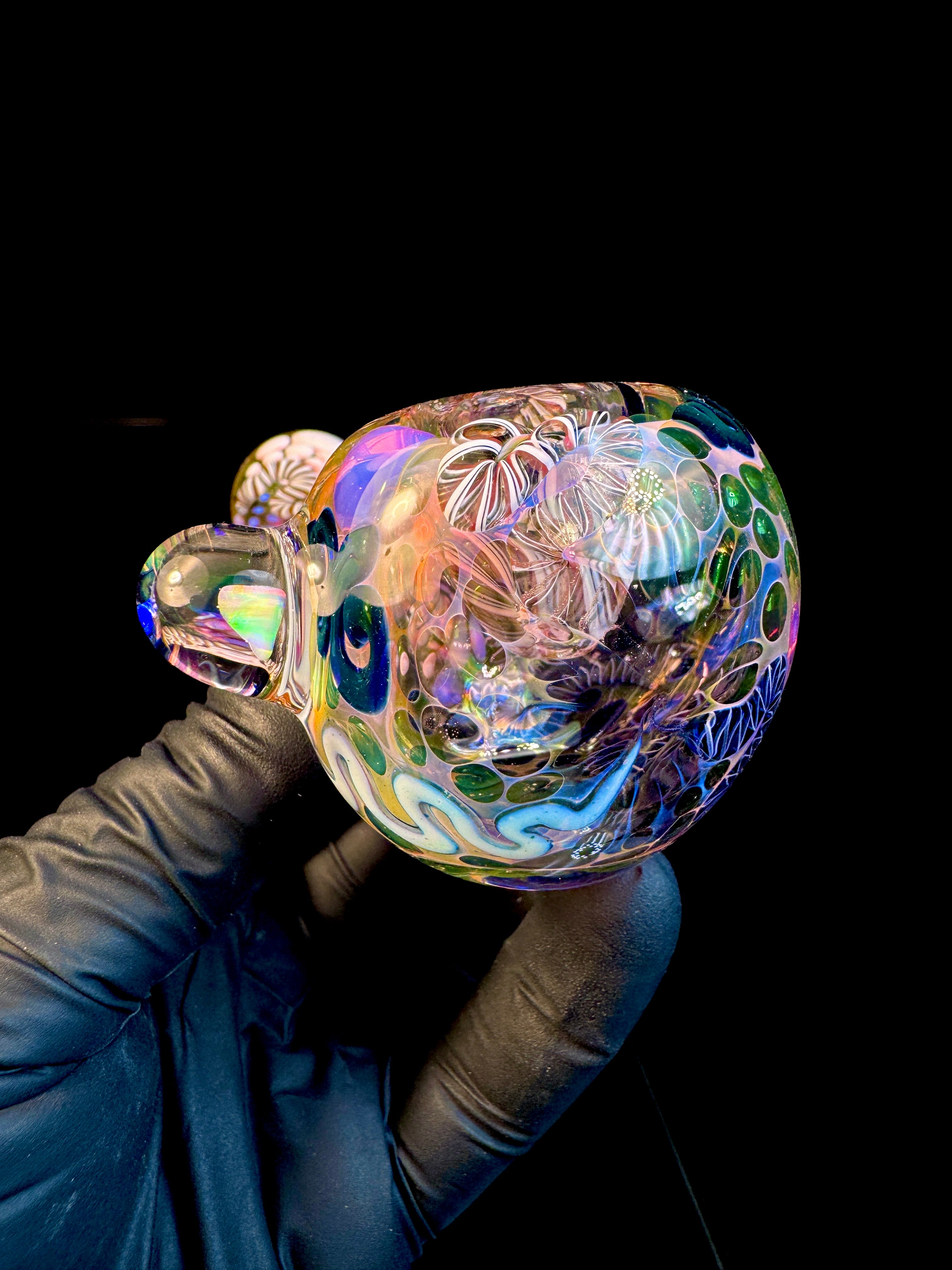 Gold Cane fumed opal spoon