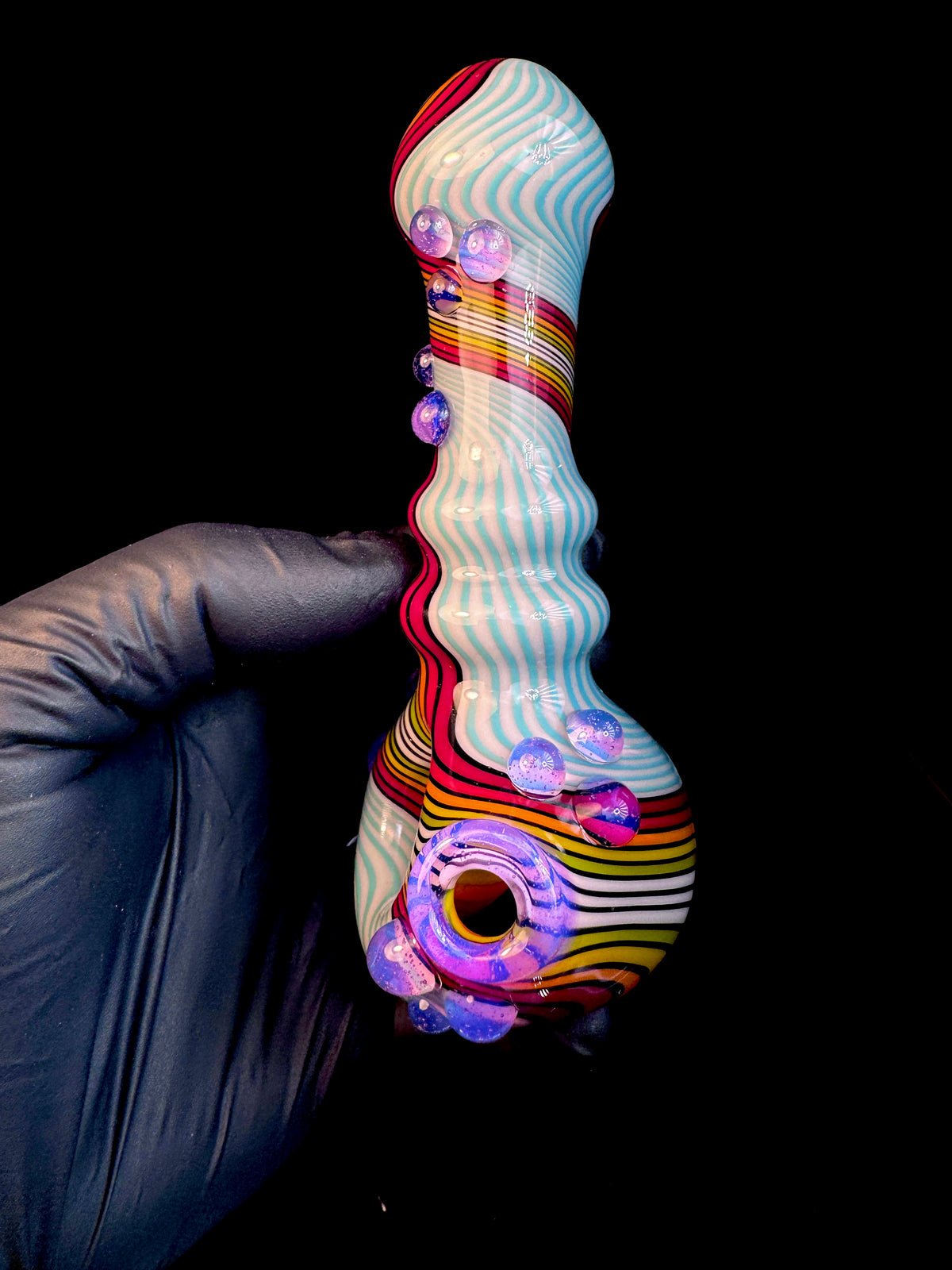 Twisted Glass opal pipe