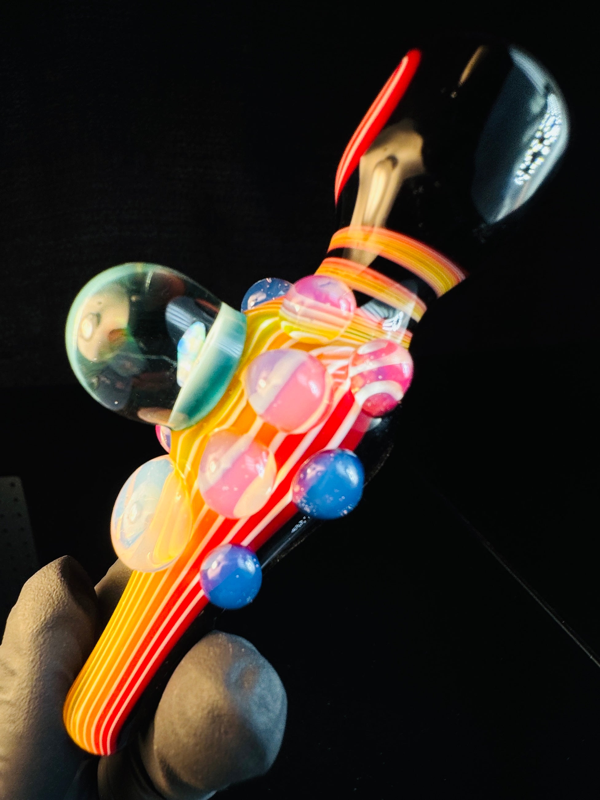 Fire fade opal chillum