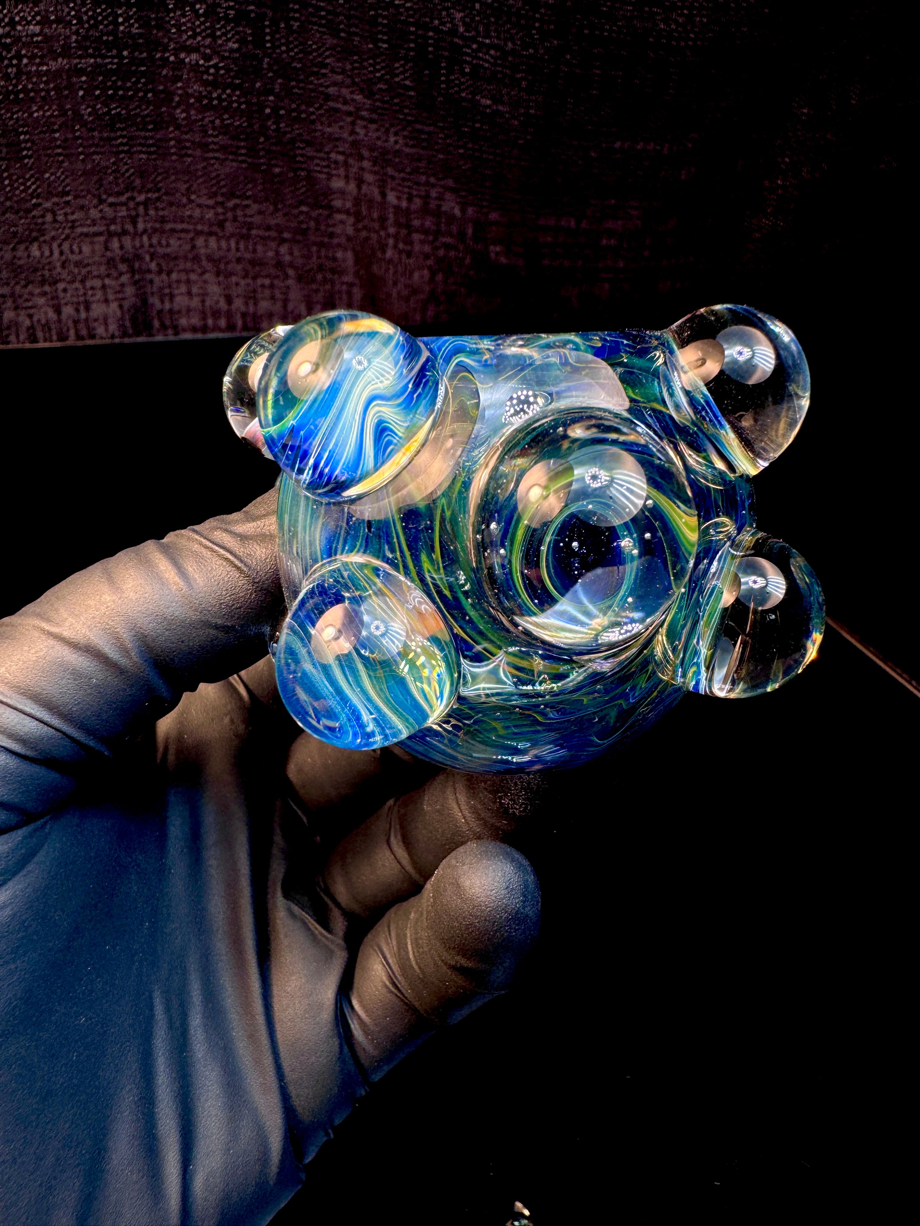 Blue dark web mushroom spoon
