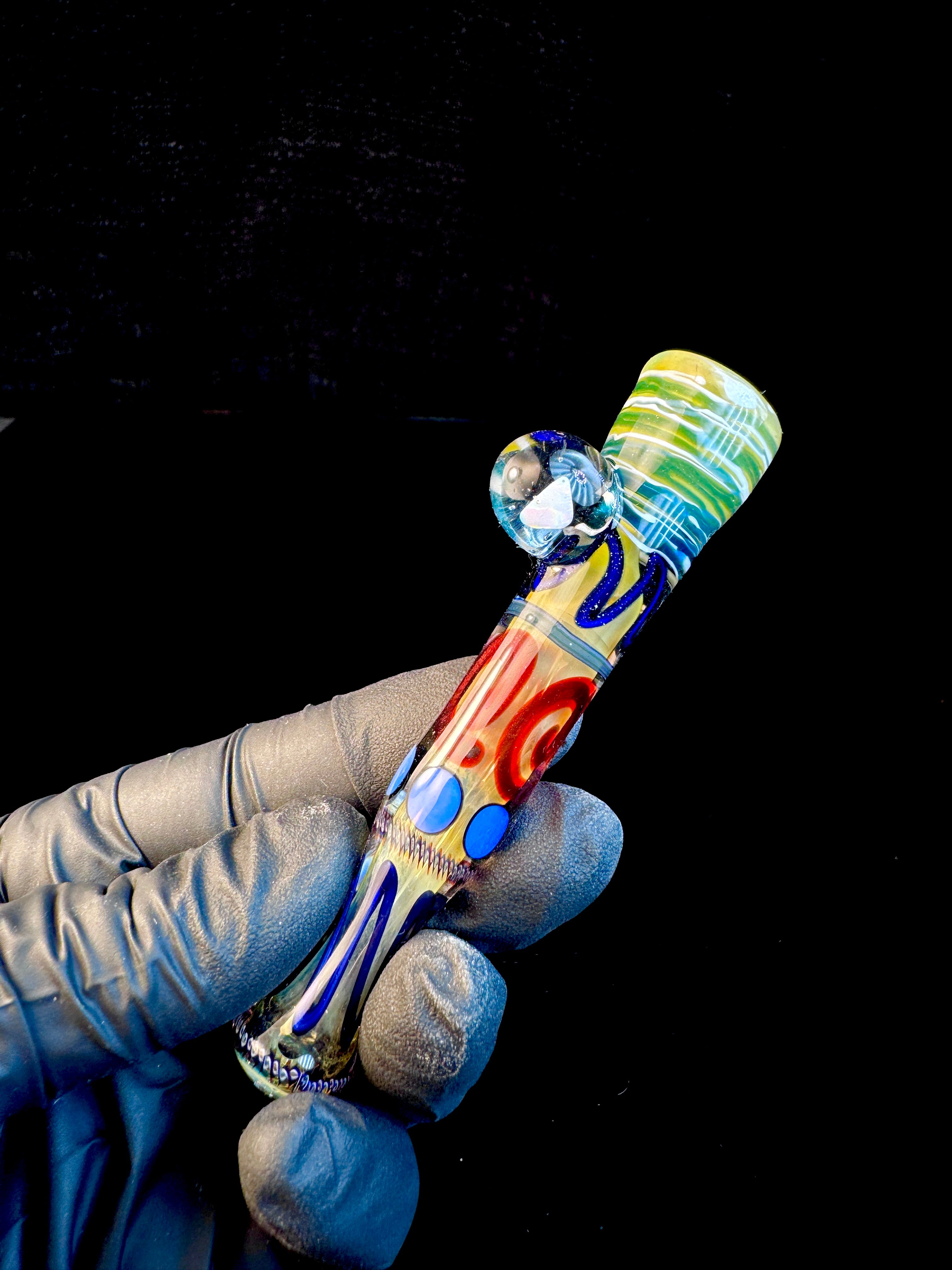 Gold fumed inside out opal bat