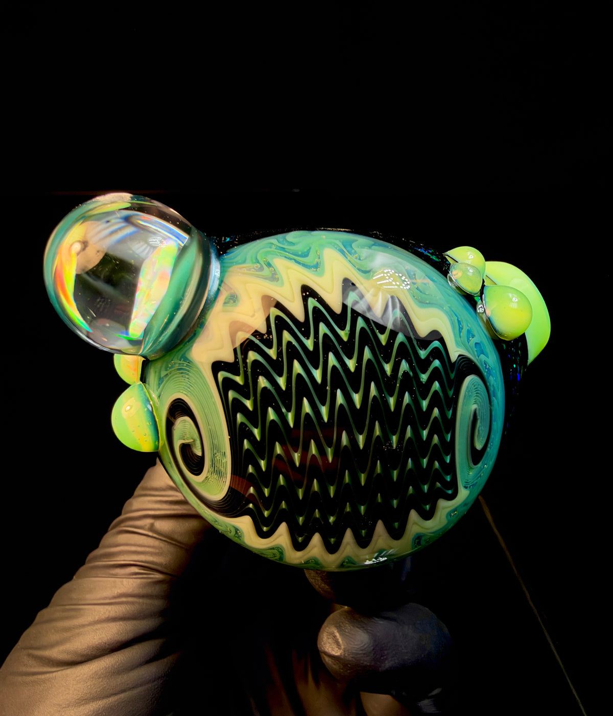 Wigwag opal pipe