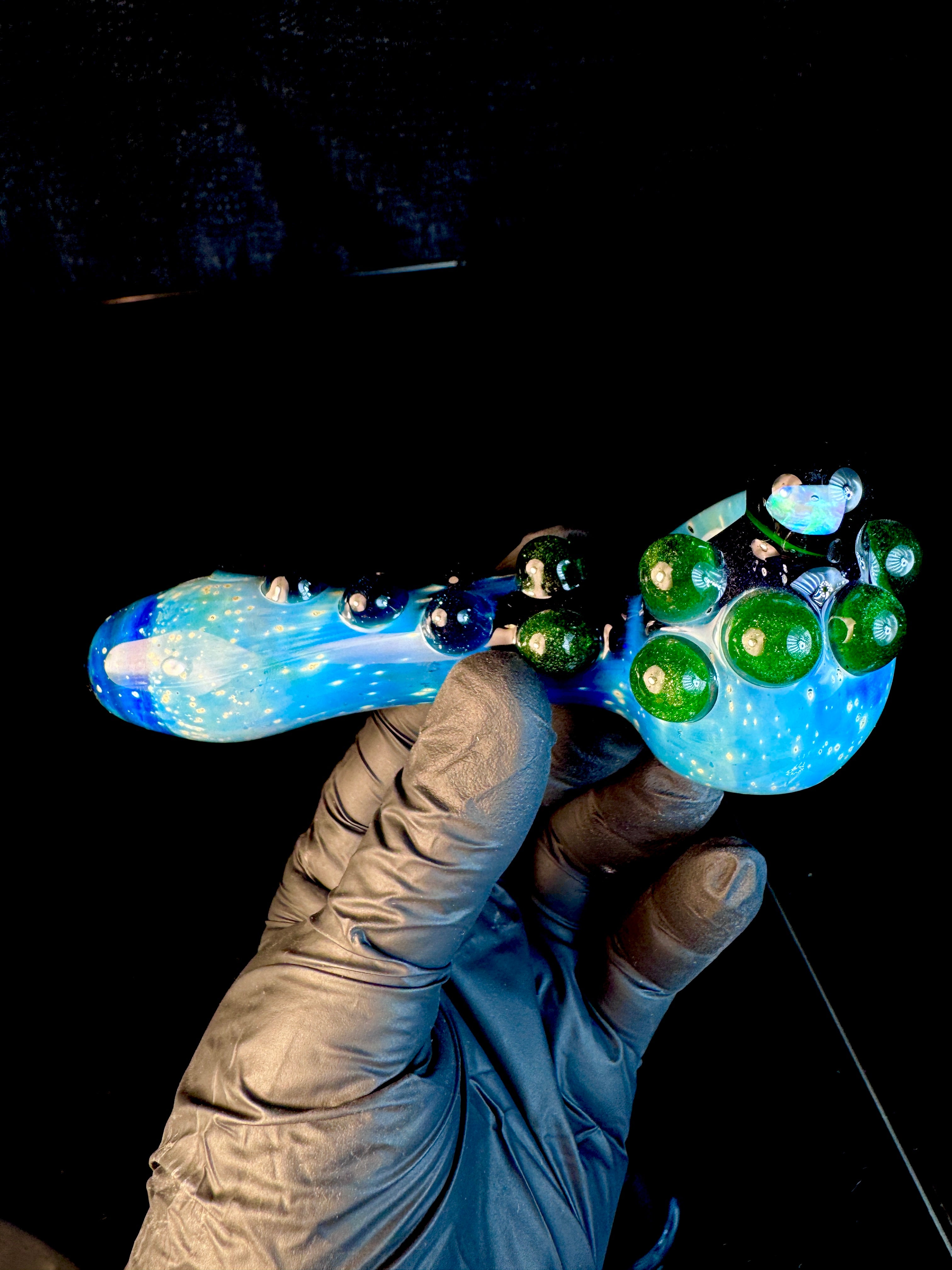 Green stardust x blue stardust x Starry night opal pipe