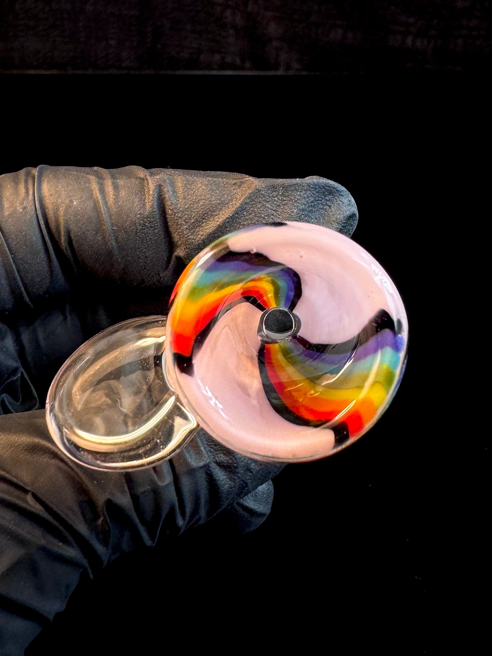 14mm Bubblegum rainbow martini bowl