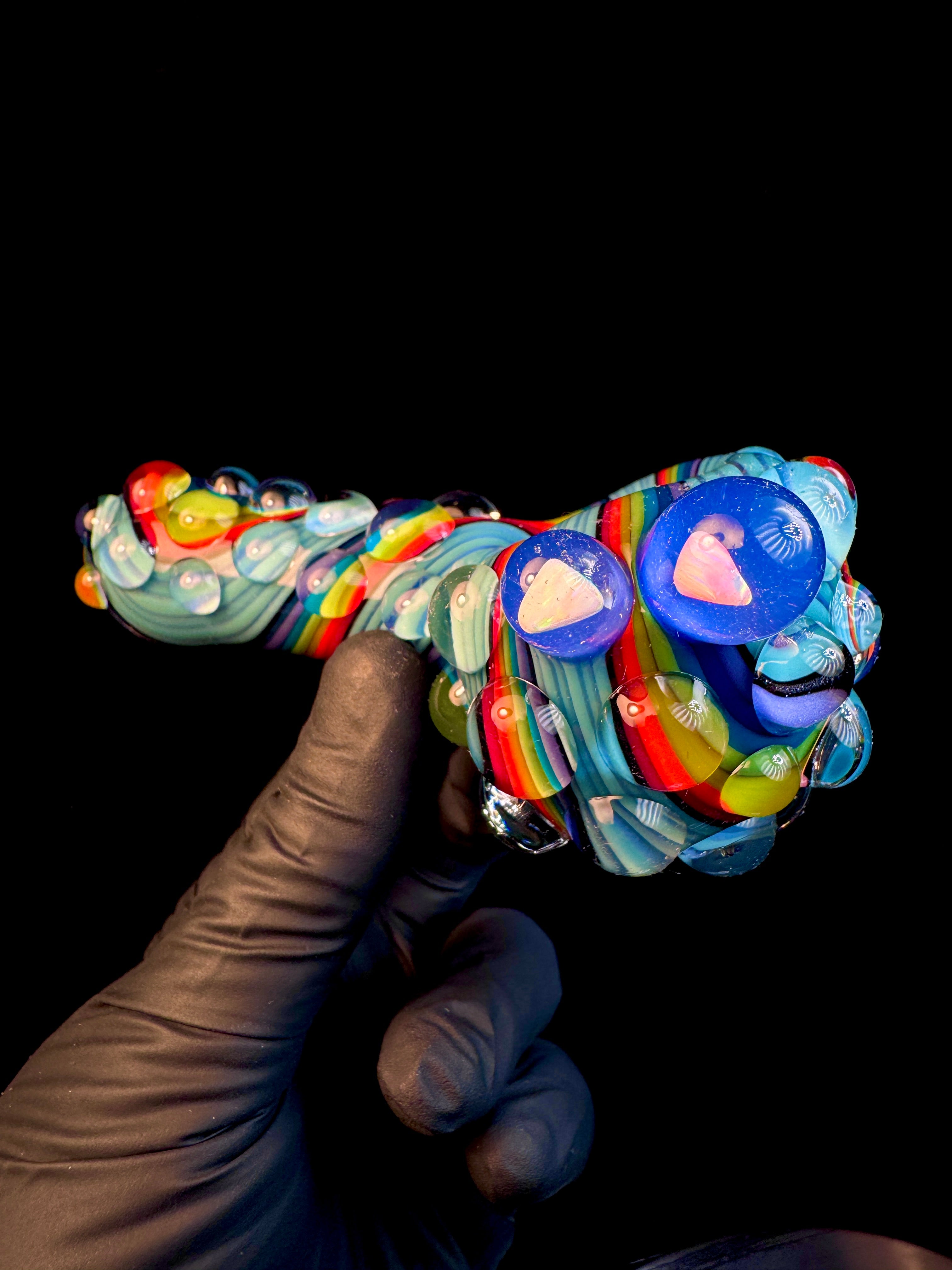 Twisted opal spoon