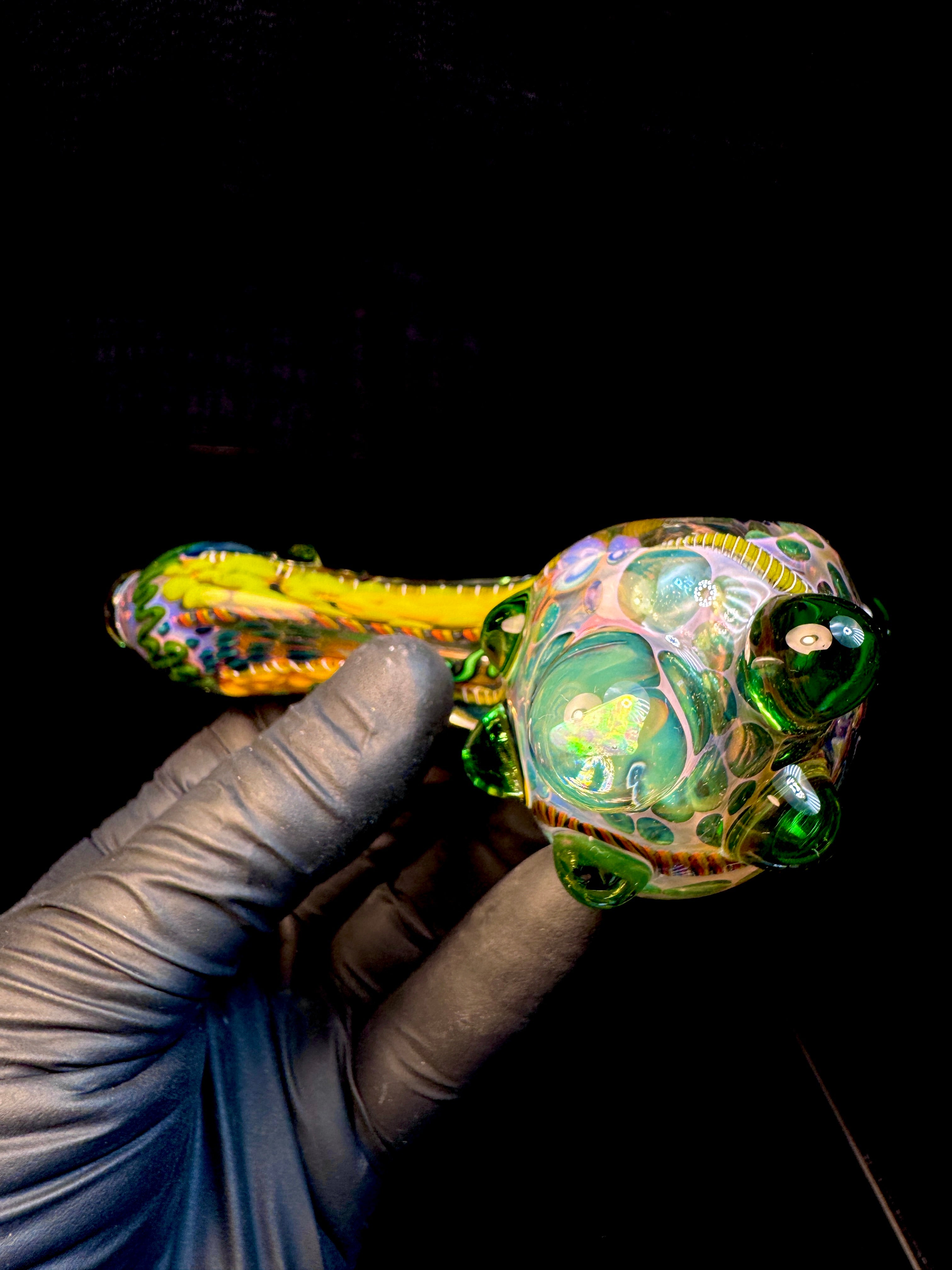 Gold fume x green stardust Premo Fume Cane Spoon