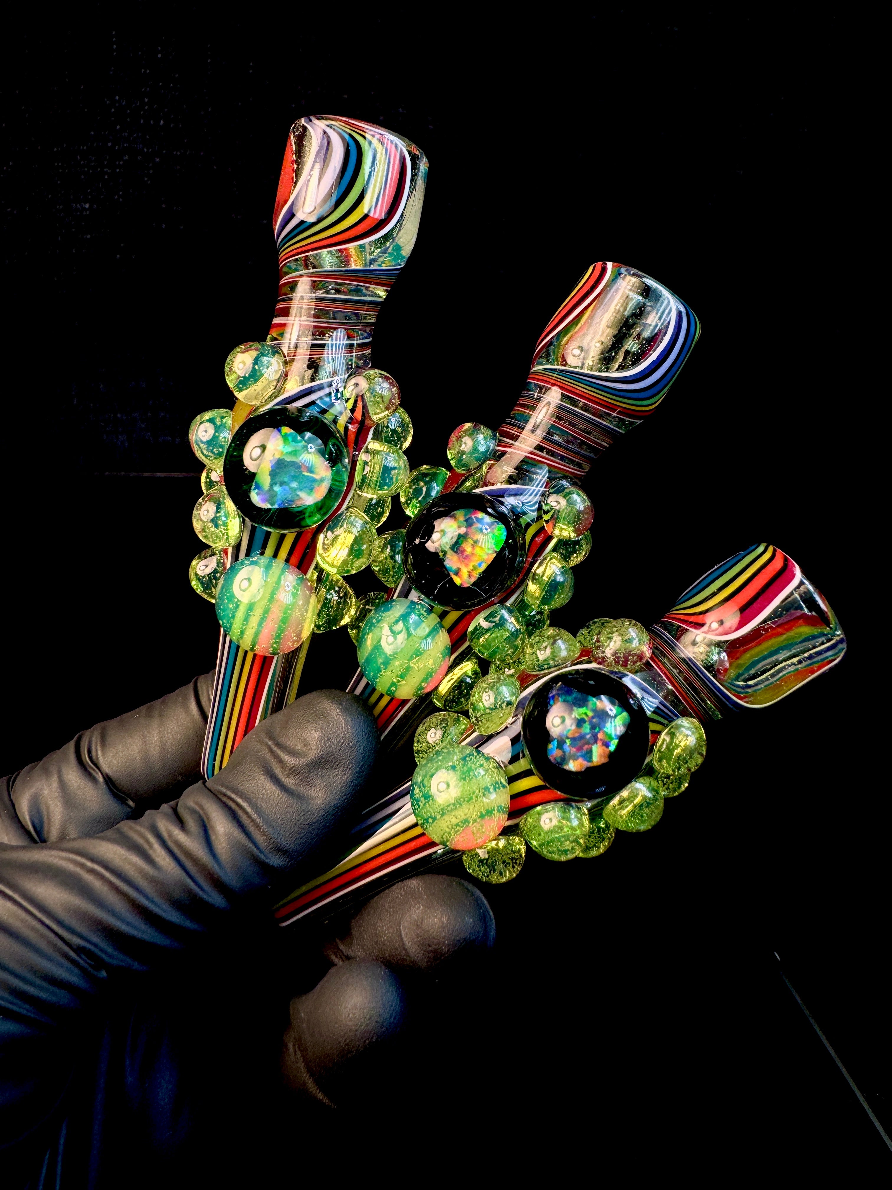 Rainbow opal chillum