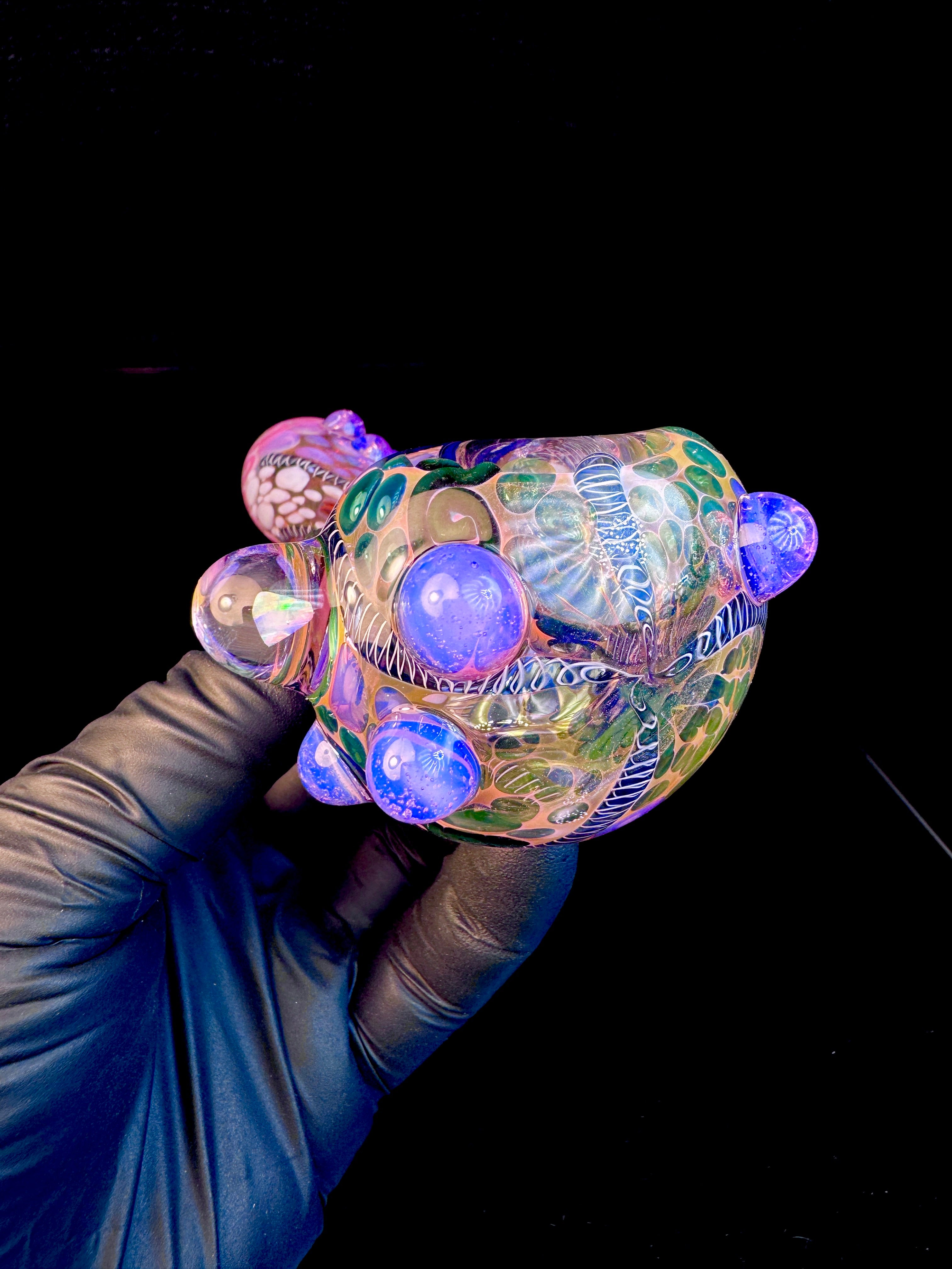 Gold fume x pink slyme Premo Fume Cane Spoon