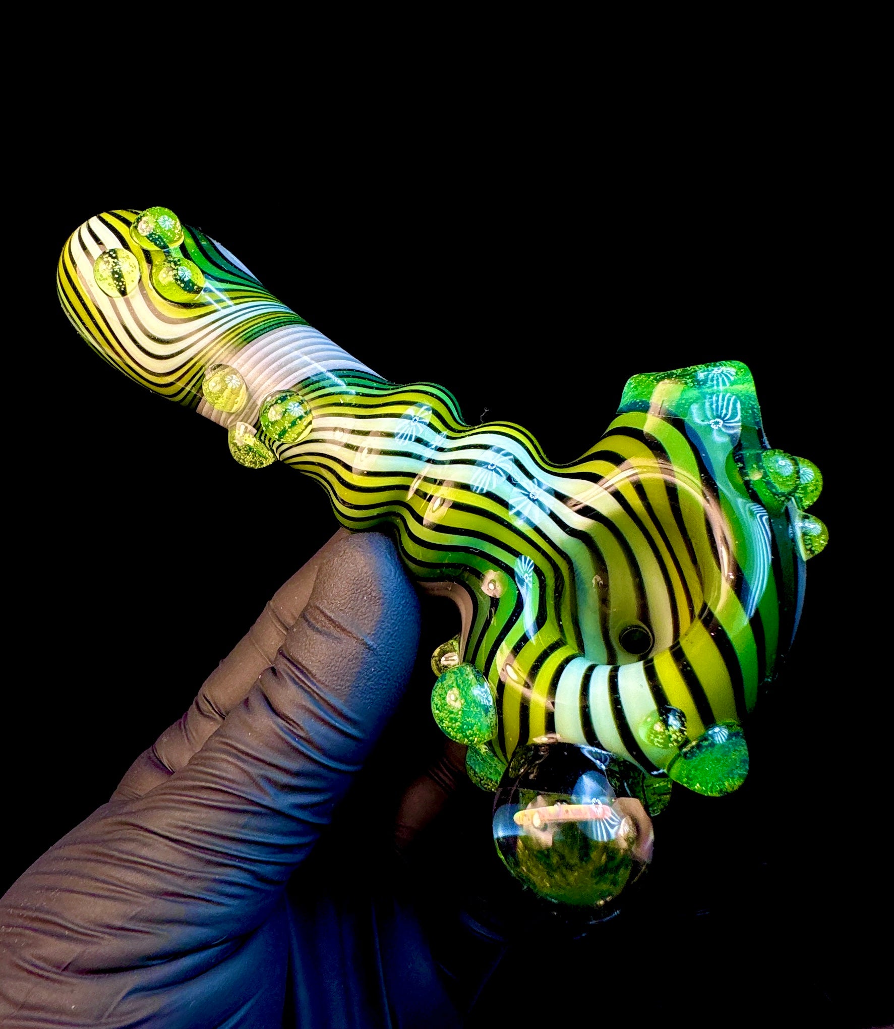 Twisted Jade fade opal pipe