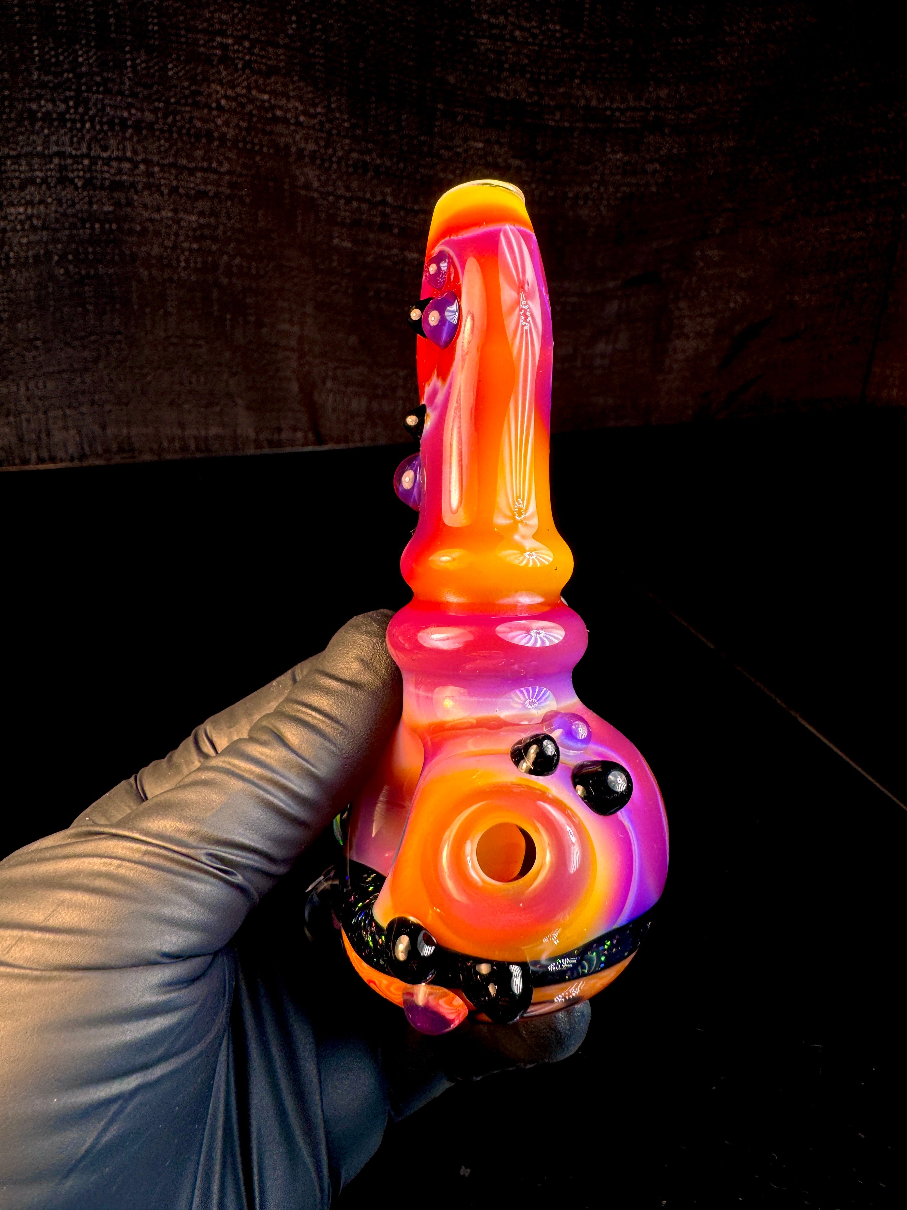 Serendipity wigwag opal pipe