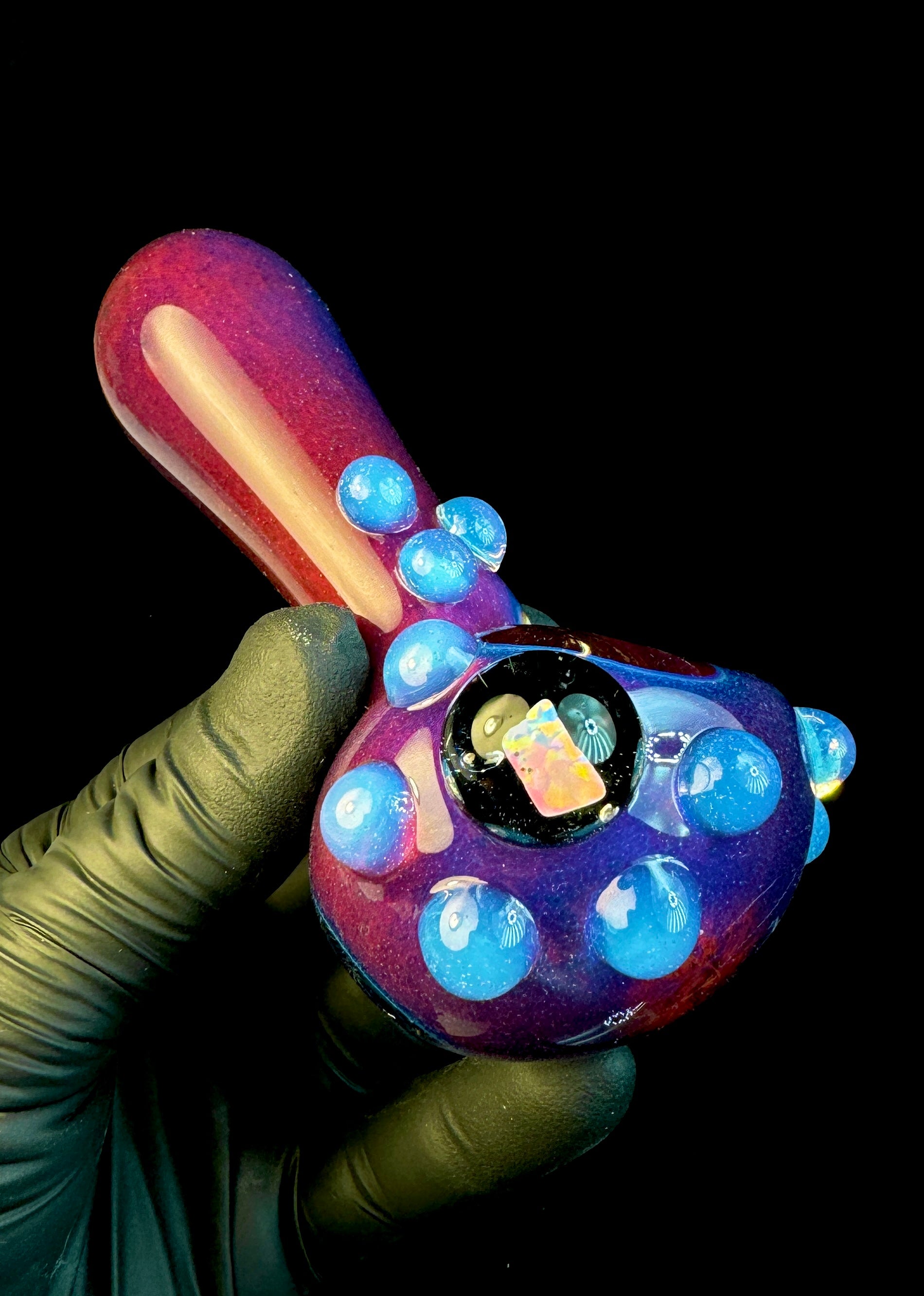 Midnight magenta opal pipe