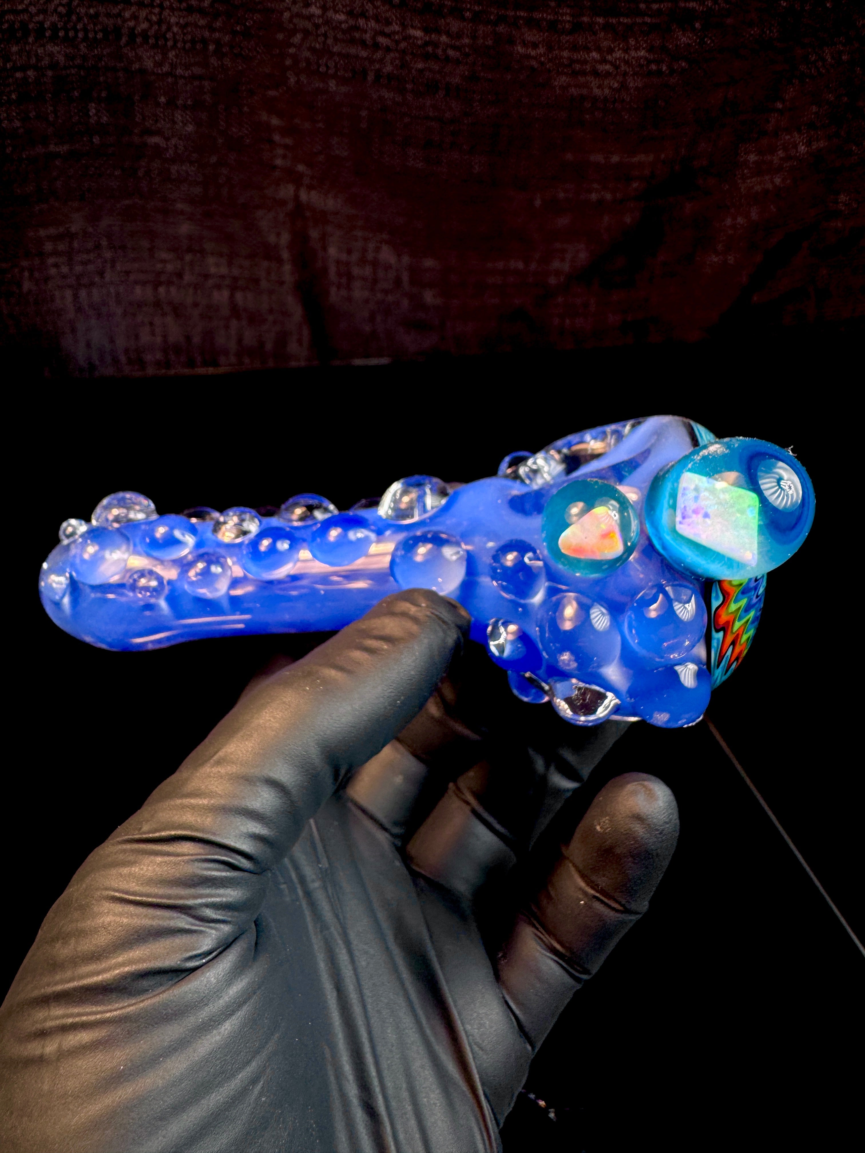 Blue Cheese Aqua Rainbow Double opal wigwag